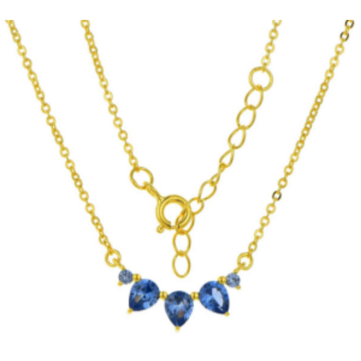 MY iMenso ODM "Milla Aquamarine" necklace (925/0,5Mgold-plated)