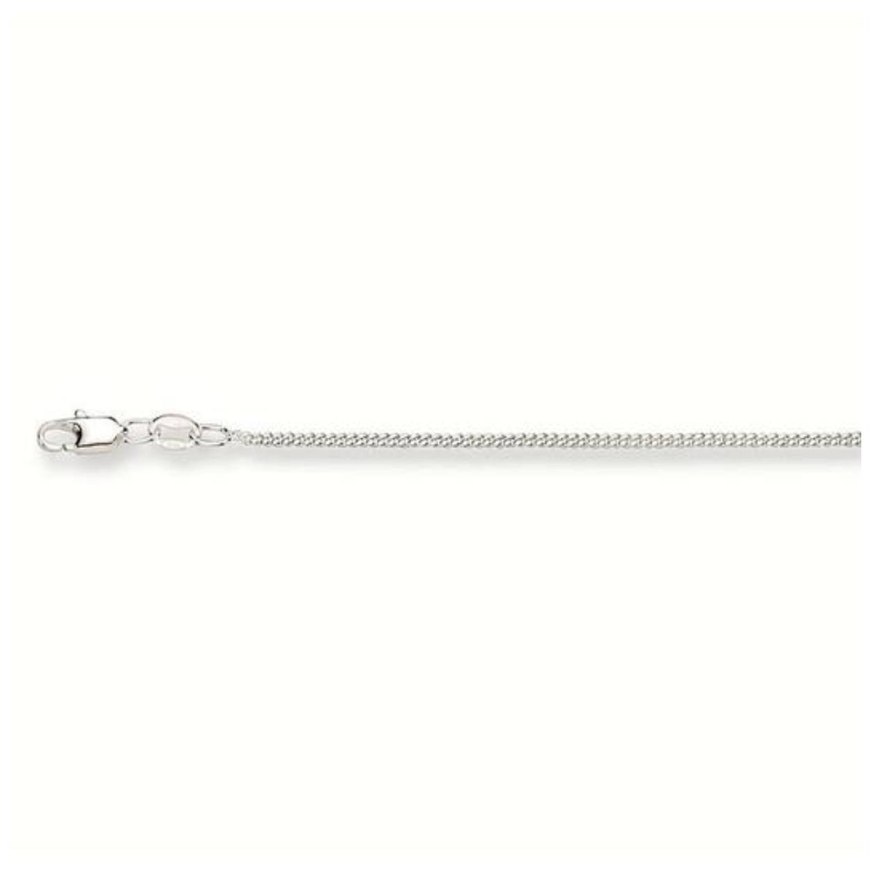 Zilver gourmetcollier 38 cm - 1.5 mm