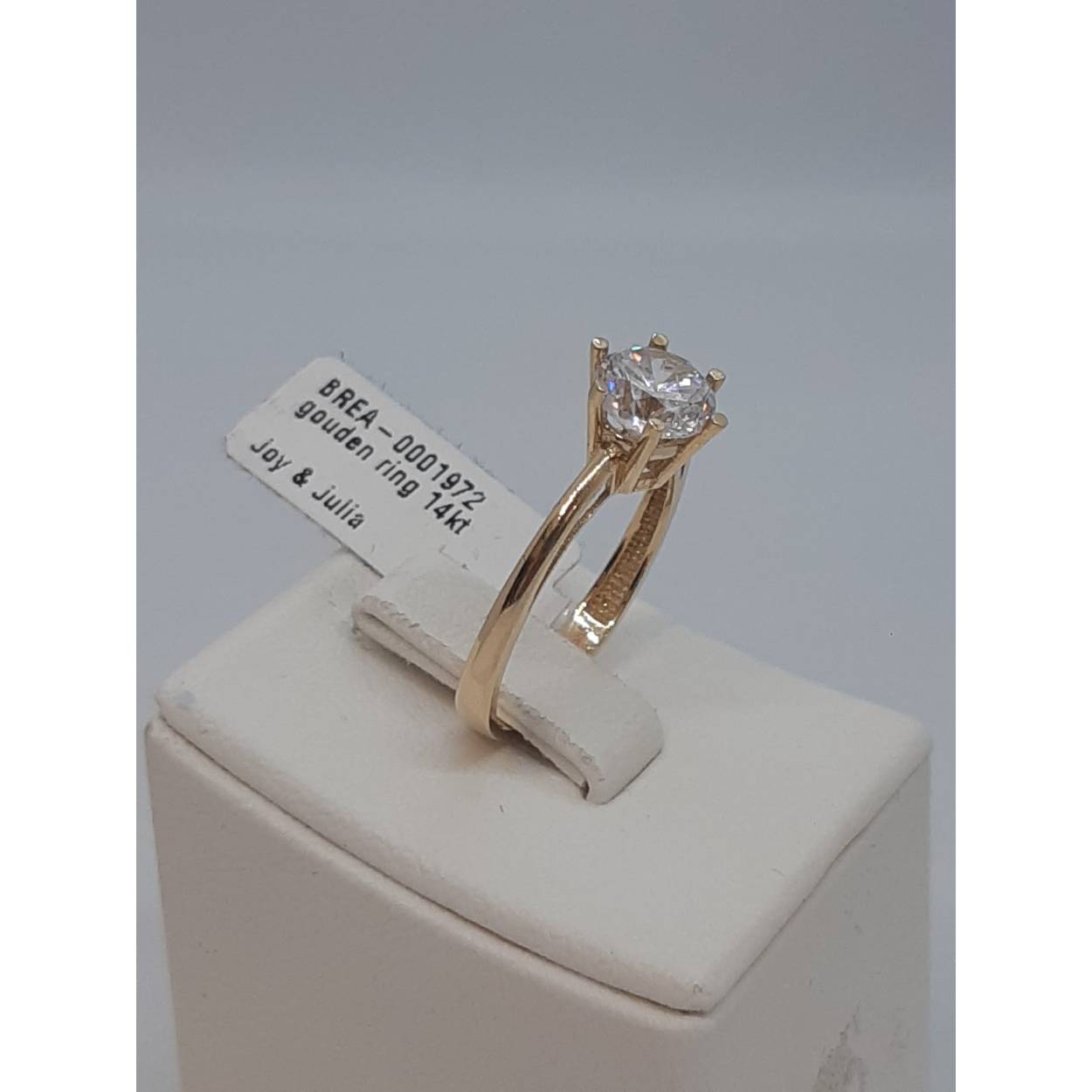 gouden ring 14k met stenen 