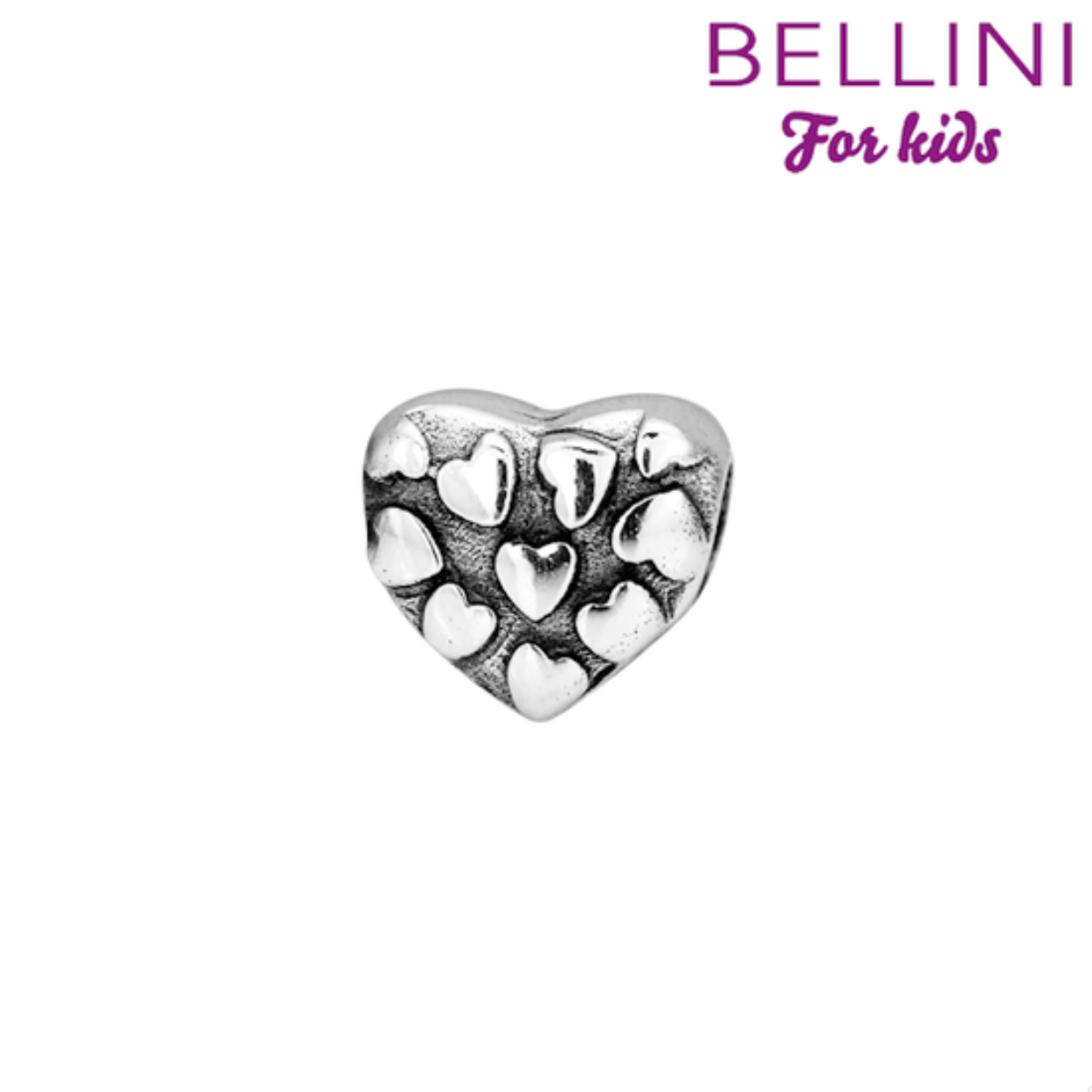 Voor de jonge dames heeft Bellini een ruime collectie kleine zilveren bedels (925). Stel je eigen bedelarmband samen en kies je favoriete bedels zoals je favoriete huisdier, hobby, fantasie bedel of misschien wel je eigen naam? Met een stopper houd je de Bellini bedels mooi op hun plaats. De bedels zijn allemaal gemaakt van echt zilver en afgewerkt met kleurrijk emaille of een schitterende zirkonia.

Met de zilveren bedelarmbanden van Bellini kies je zelf welke bedels er op jouw armband komen. Bellini heeft de leukste collectie zilveren (925) kinderbedels, van cupcake tot verjaardagstaart, van handtas tot reiskoffer en van engeltje tot boeddha. Welke zilveren fantasie bedel is jouw favoriet?

Bellini 562.447
Zilveren Bellini bedel fantasie hartje
