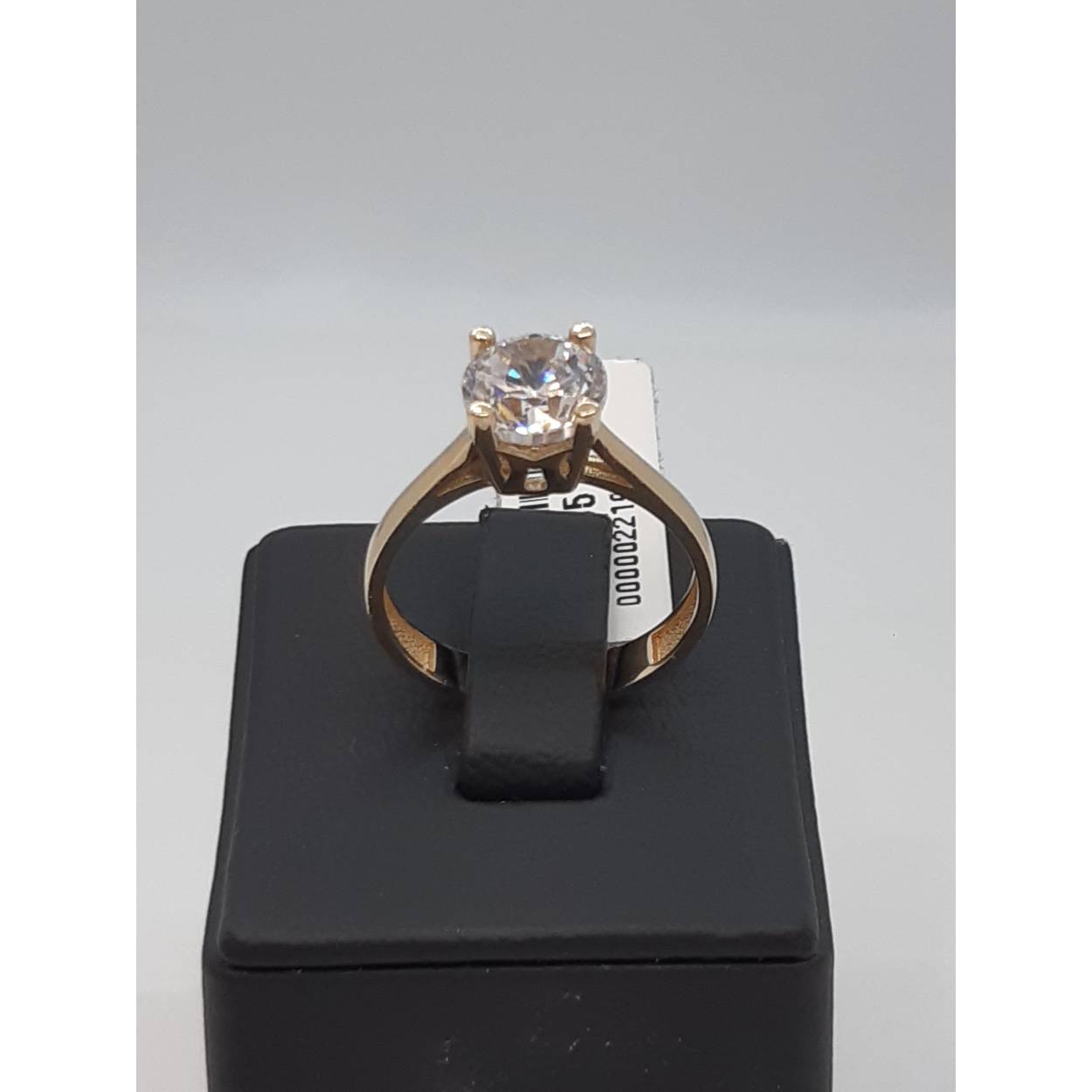 gouden ring 14kt met stenen 