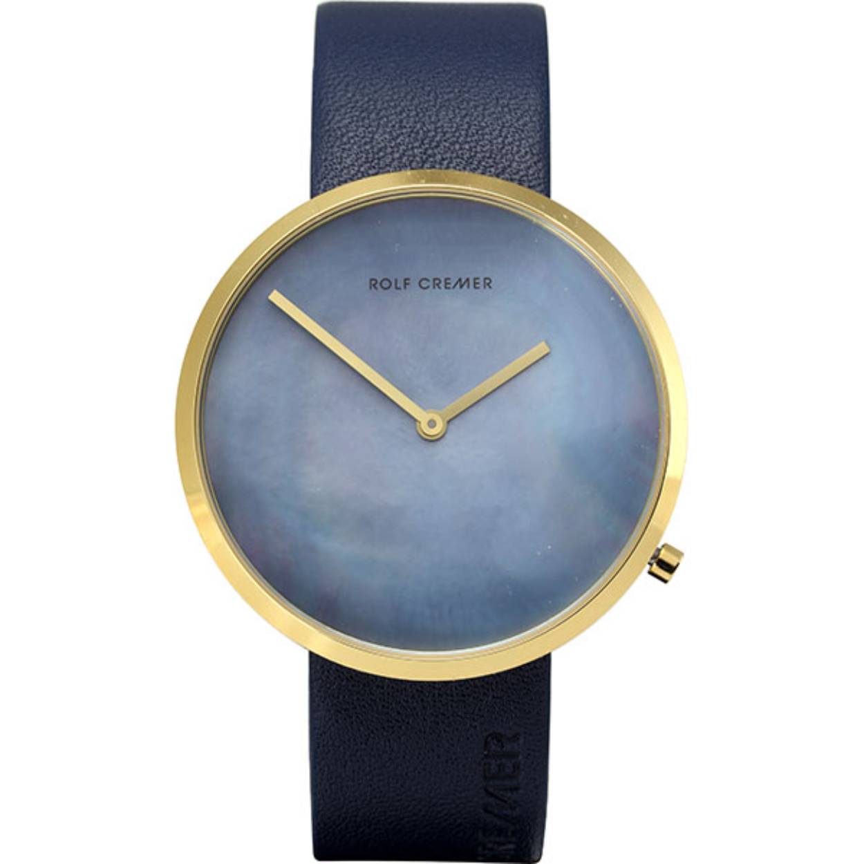  Rolf Cremer Slim 42 blauw parelmoer blauwe band