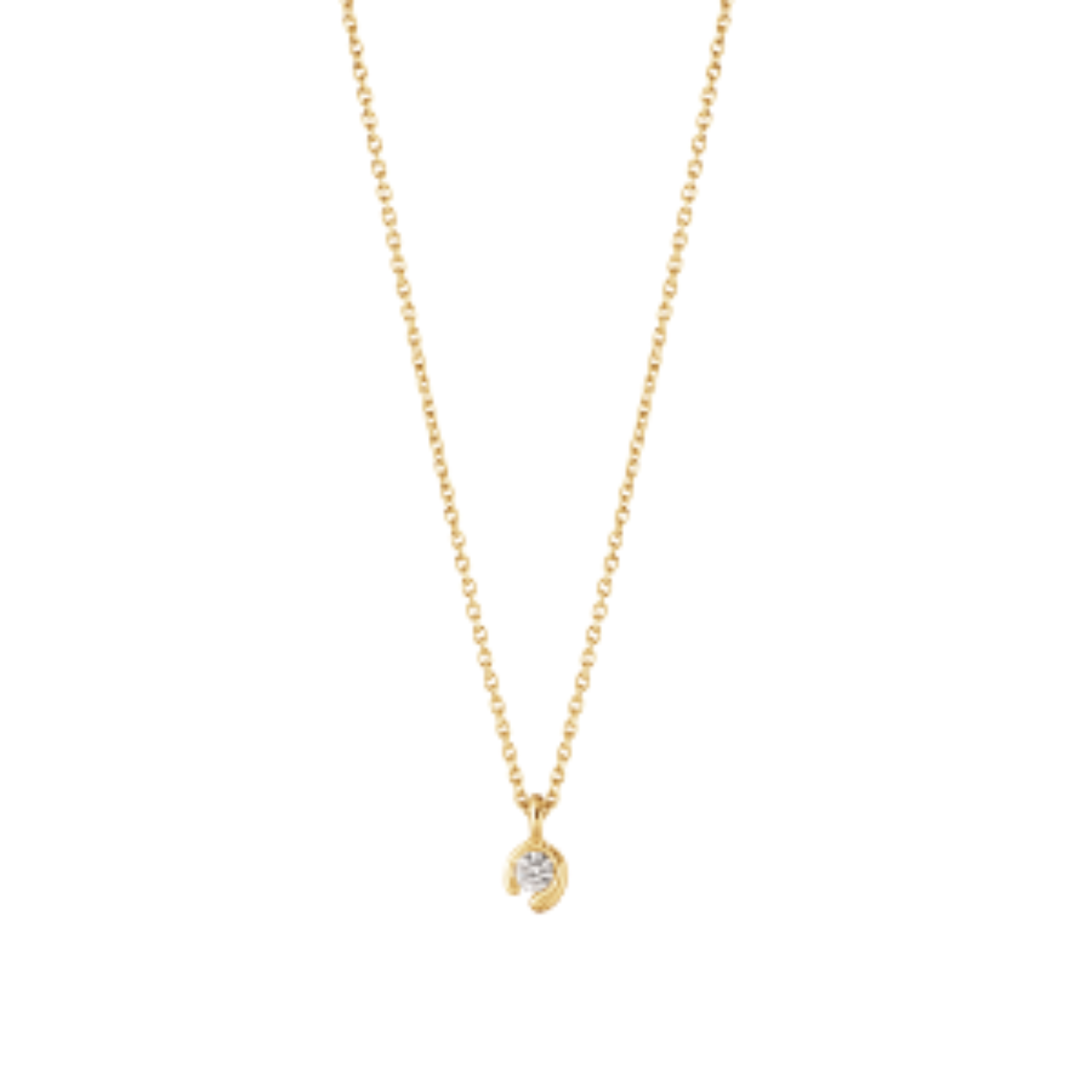 Make yourself noticed with the Mercy Pendant’s 0.05 ct brilliant-cut solitaire diamond, sparkling in a bed of 18 karat gold. The centrepiece of Jacqueline Rabun’s collection for Georg Jensen