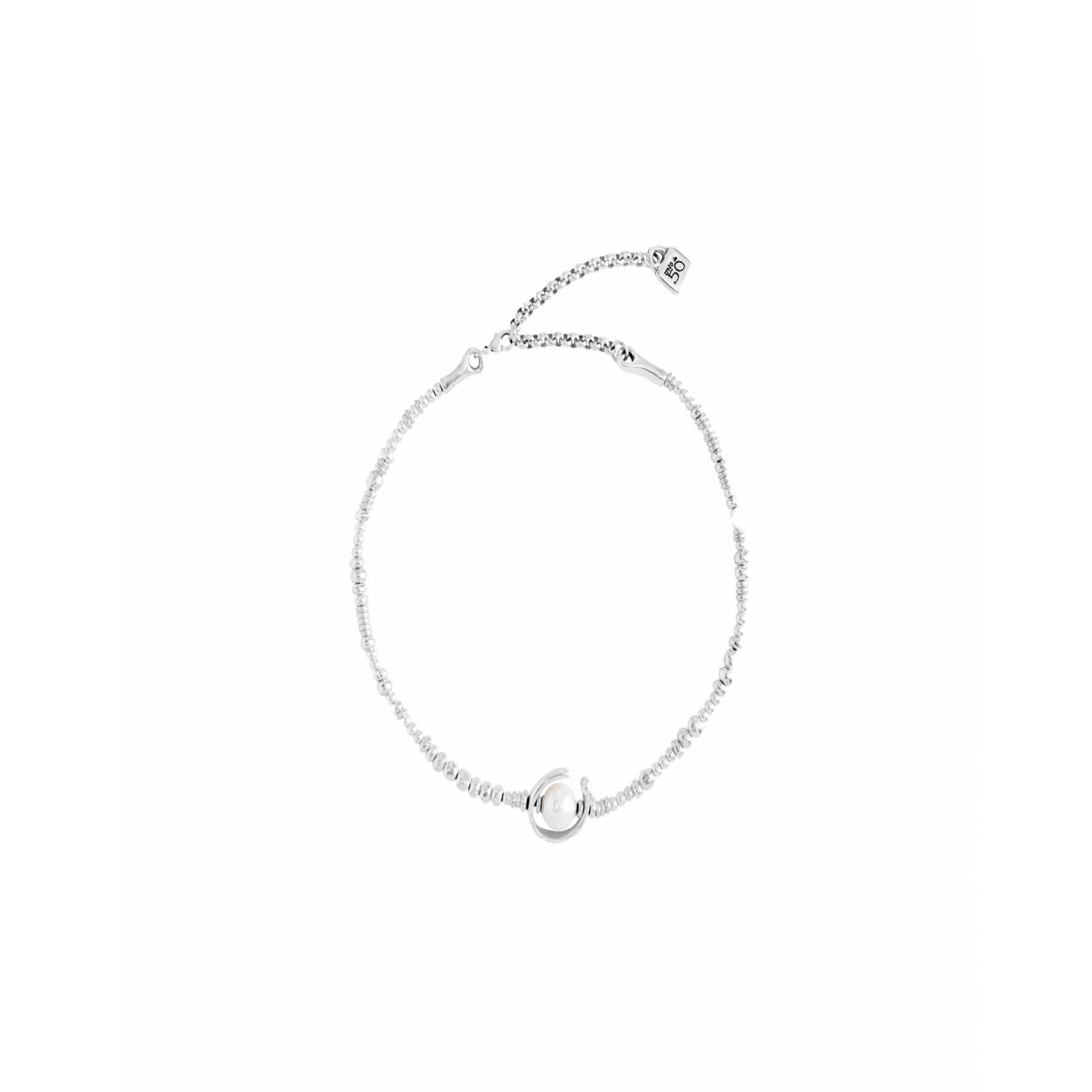 Uno de 50th verzilverd Una vuelta mas oh oh oh! verzilverd collier COL970BPLMTLOU