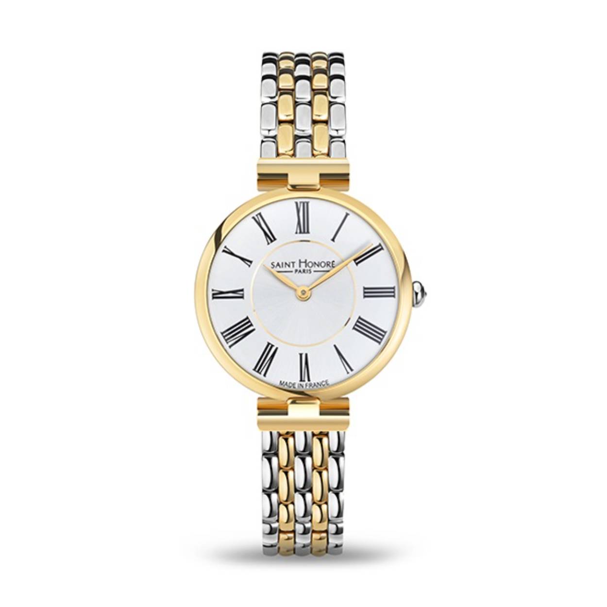 Bicolor Lady horloge met romeinse cijfers