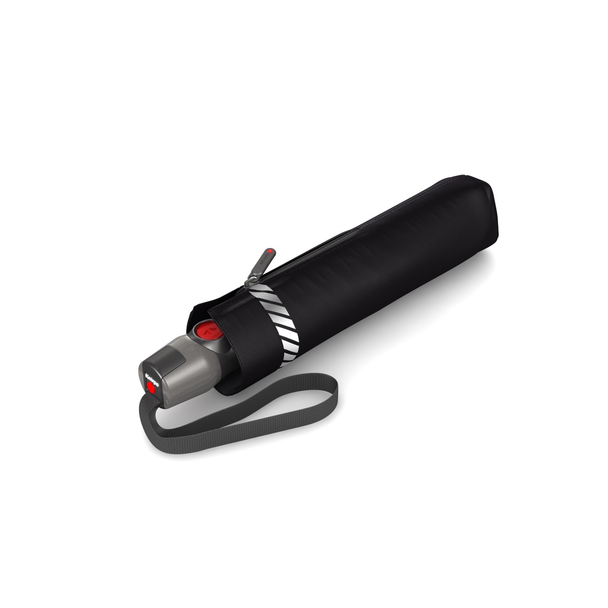 Gemak dient de mens met deze paraplu. Met een druk op de knop de paraplu inklappen of opendoen betekend dat u altijd een hand vrij kunt hebben.

eigenschappen:
Glasfiber baleinen
8 kant stok.
polypongee doek

Lengte opgevouwen 29cm
doorsnede paraplu 100cm

Onderhoud:
Open drogen en niet bij een warmte bron.