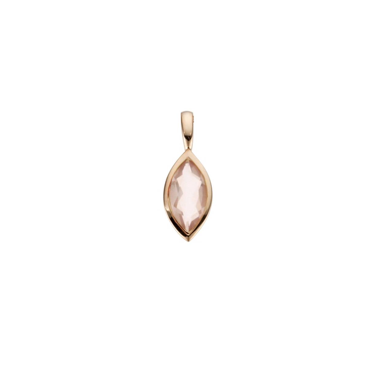 Naiomy hanger rosé goud 18k gezet met morganite