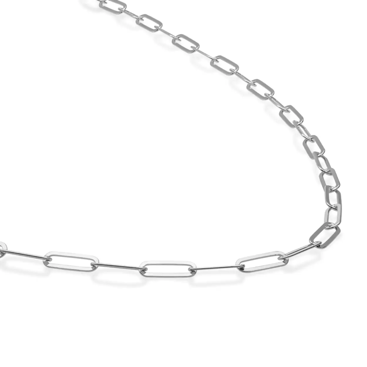De ideale ketting om mee te stralen is deze zilvere Long Link ketting. Draag hem los of met een pendant en edelsteen er aan, de keuze is aan jou.