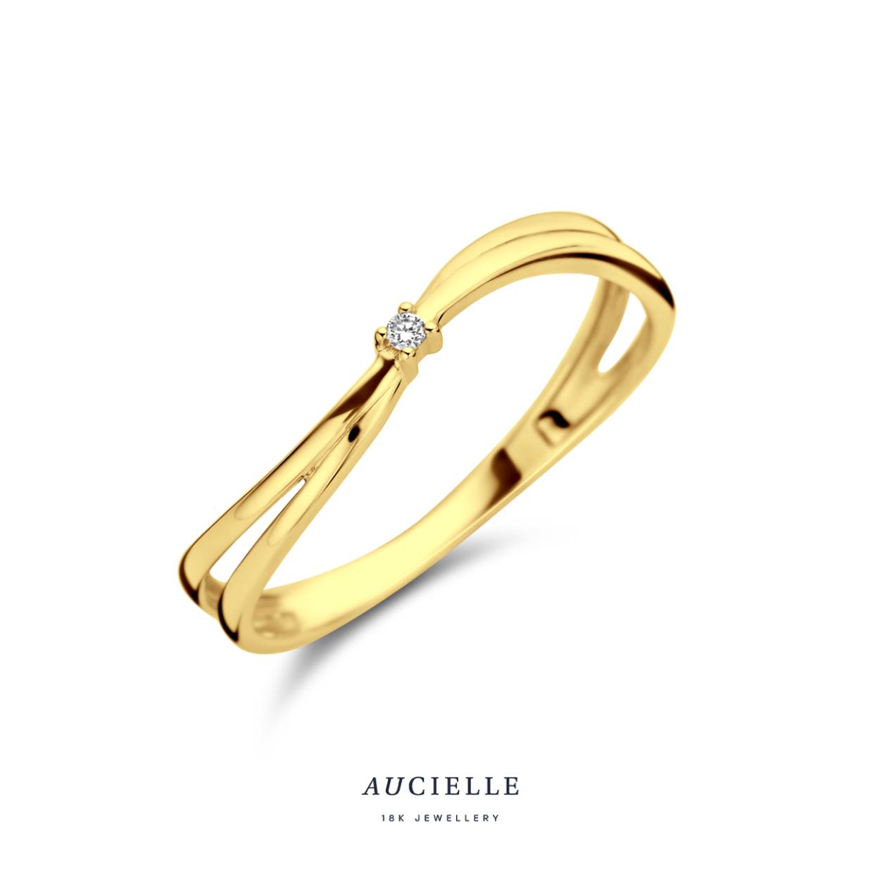 AuCielle Ring Goud 18k briljant