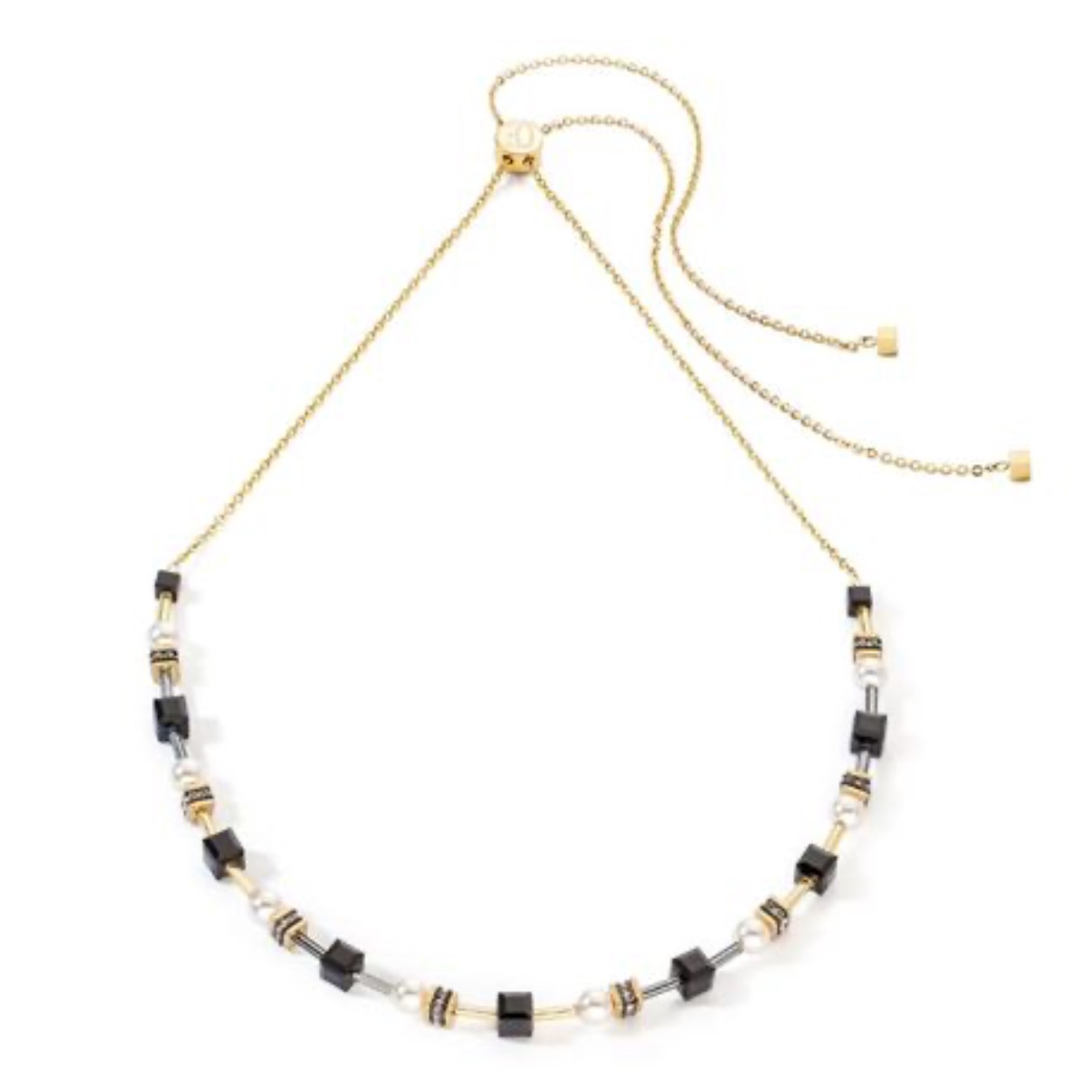 Collier mysterious cubes & Pearls 