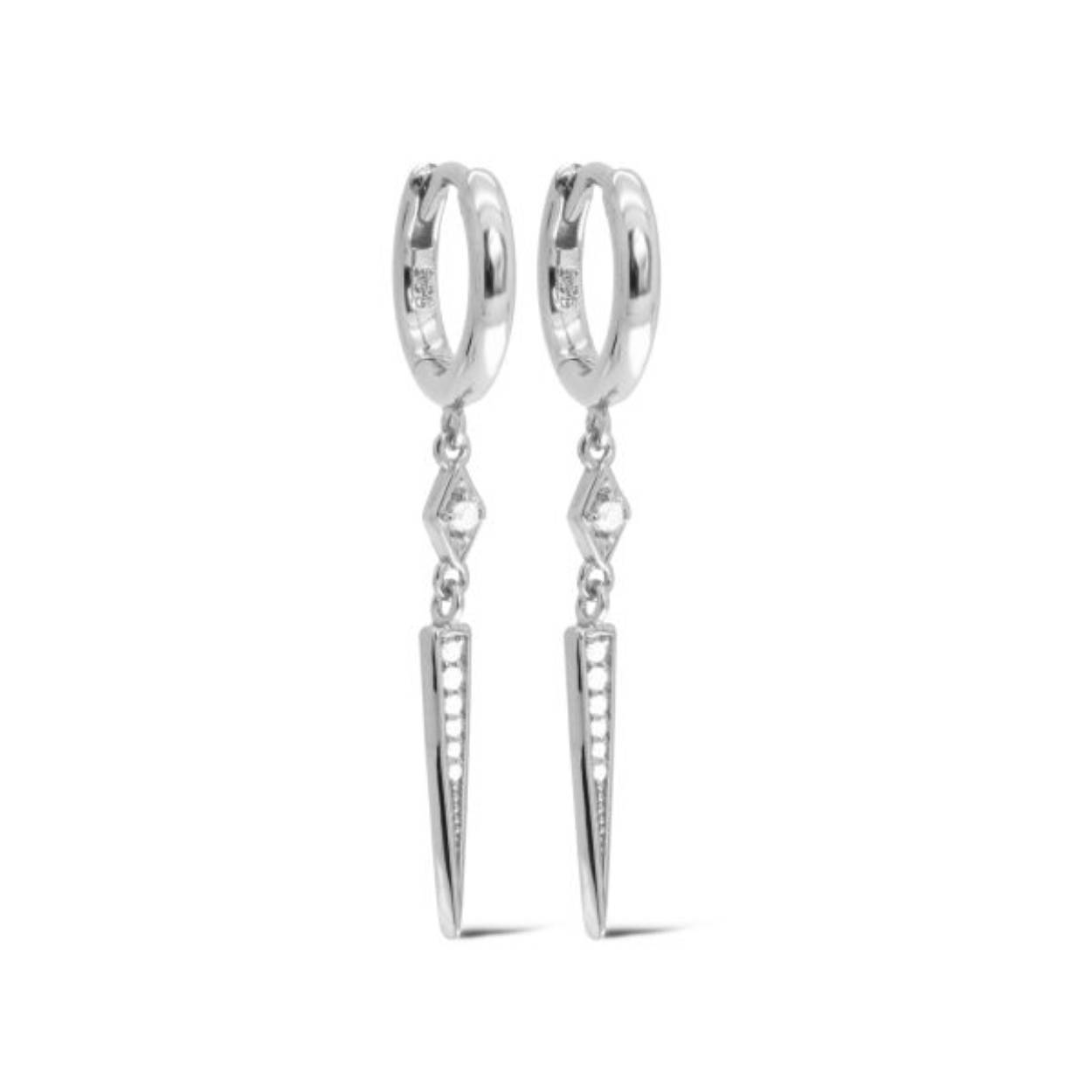 A128 Karma | Hinged Hoops SUUS Cone | Zilver