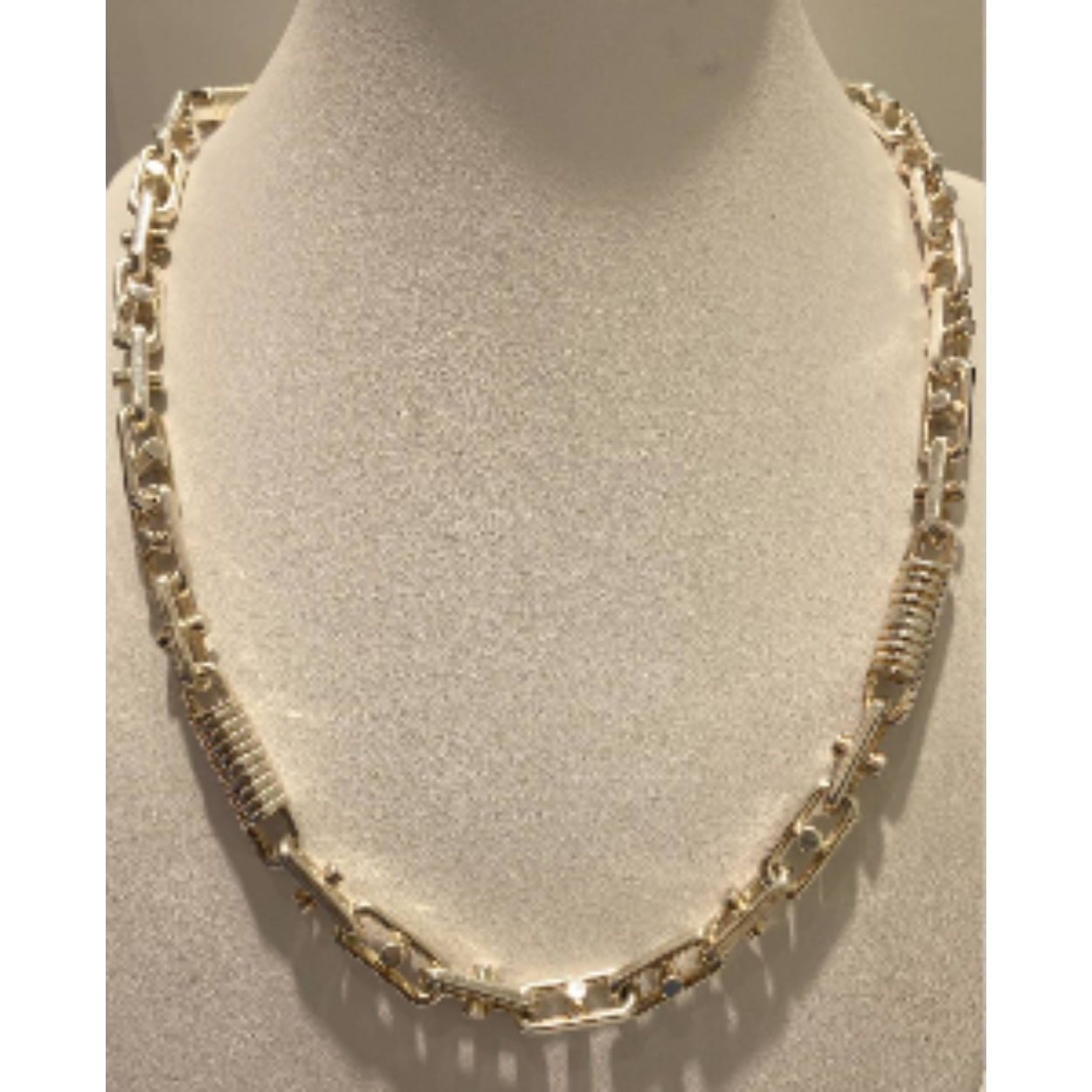 Zilveren fantasie ketting heren 