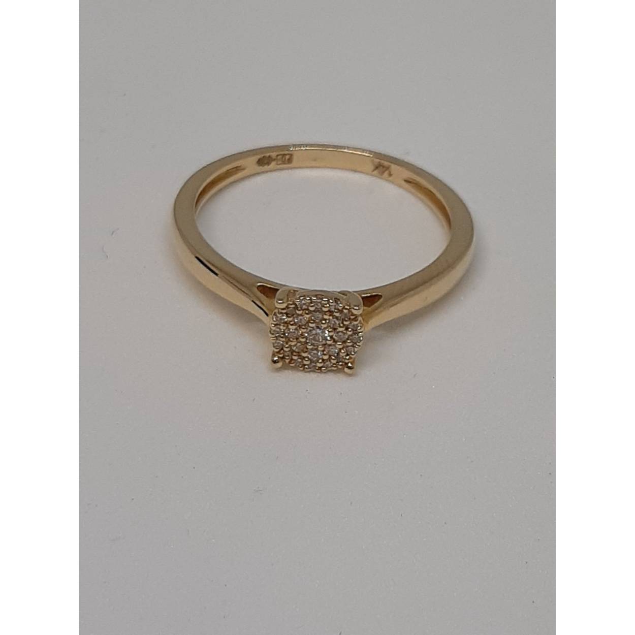 goud ring met diamant  stenen 