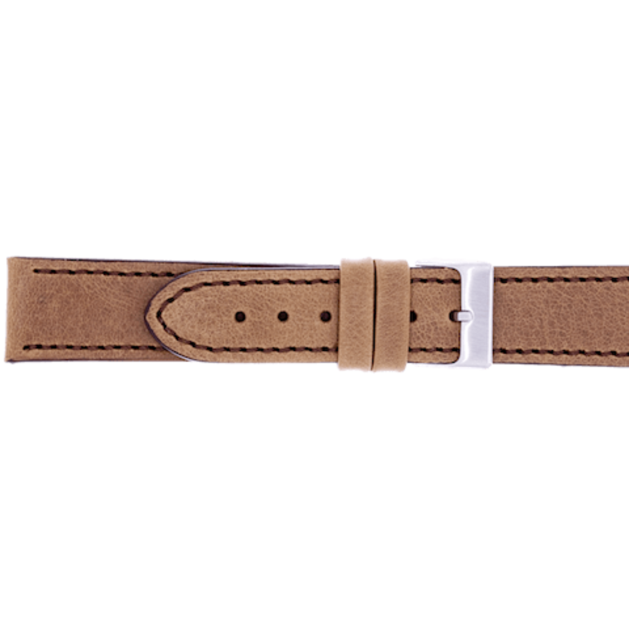 Horlogeband leder 199 vintage bruin 20mm