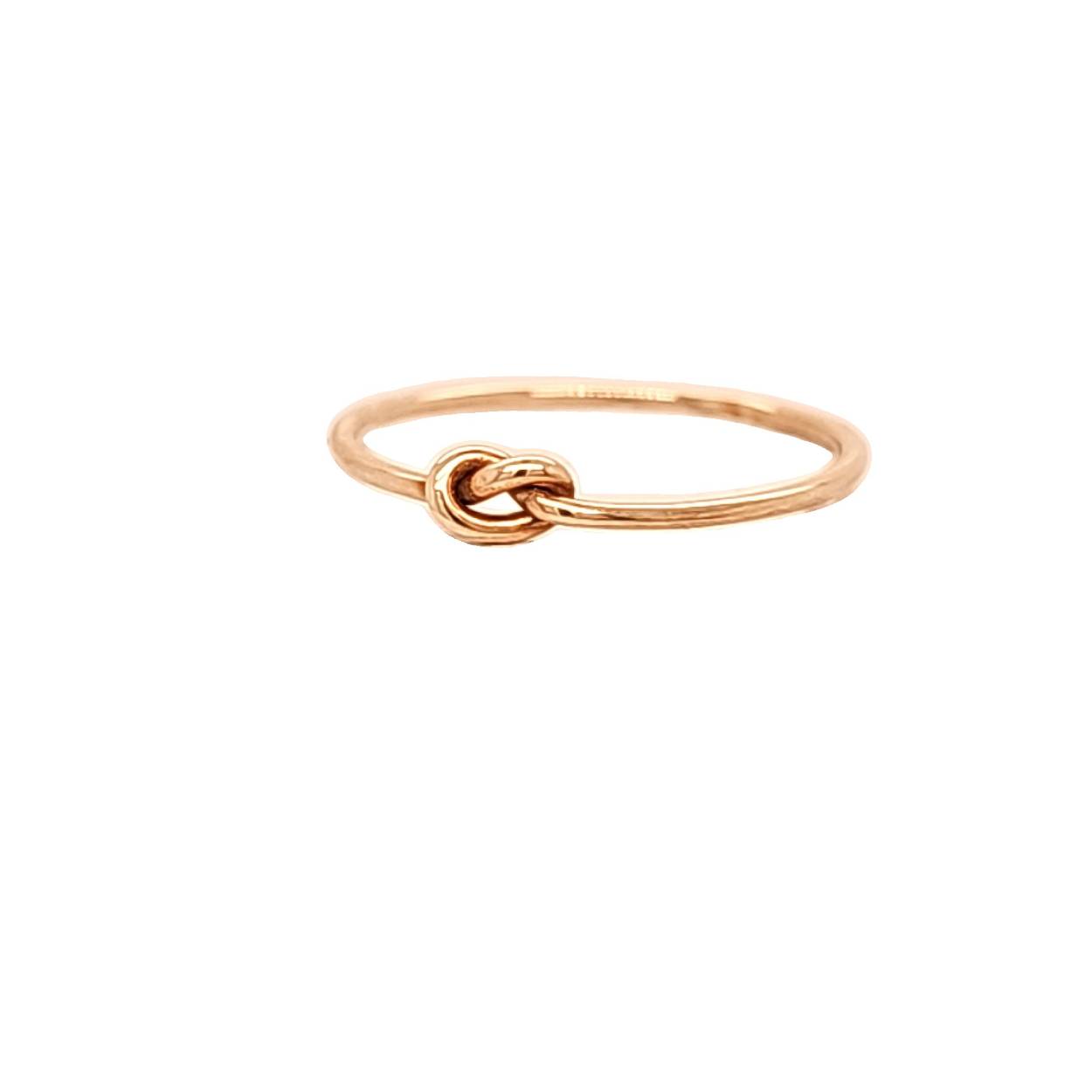 geelgouden ring met knoopje
