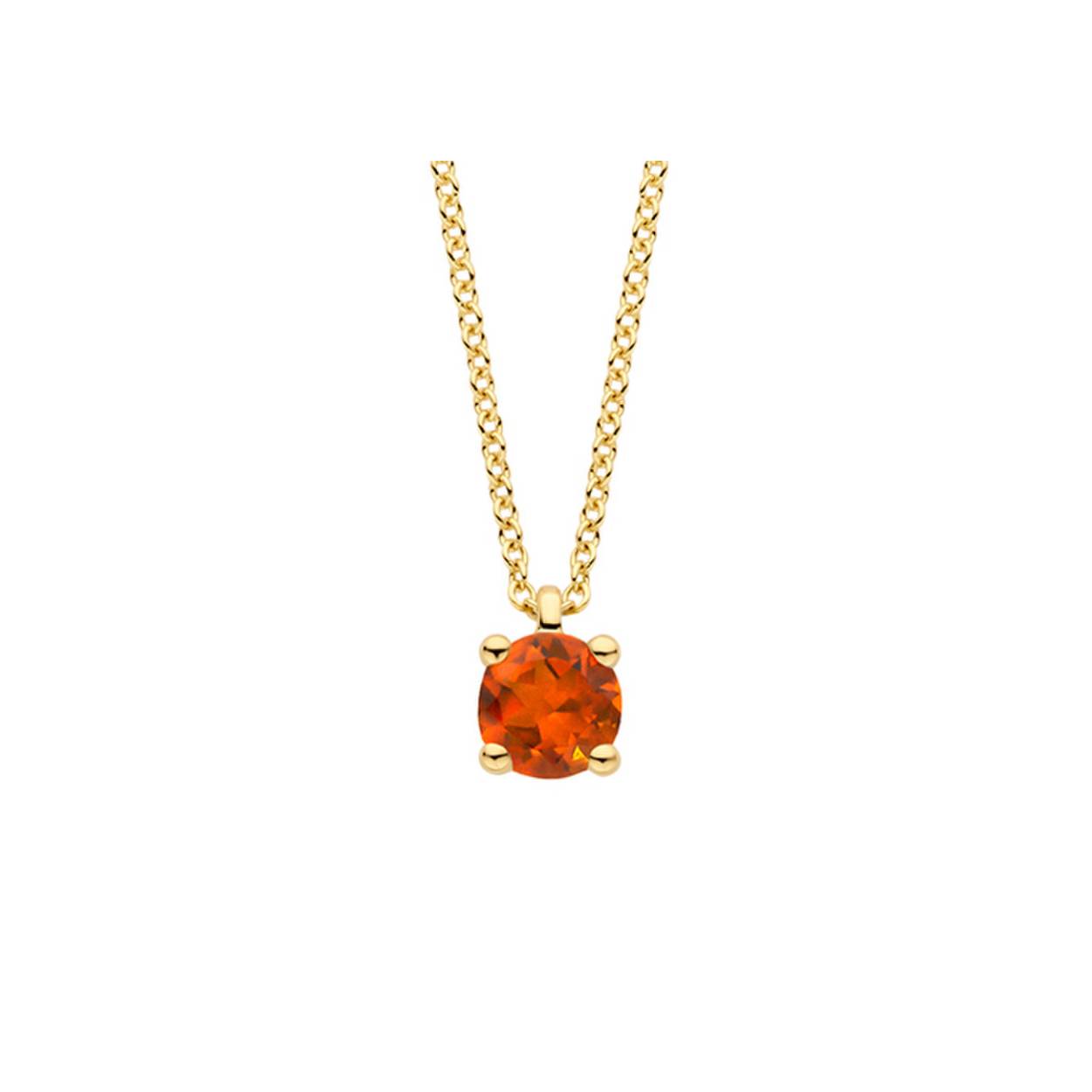 Blush Collier 3200YCI - Geel Goud (14k) met Madera Citrien