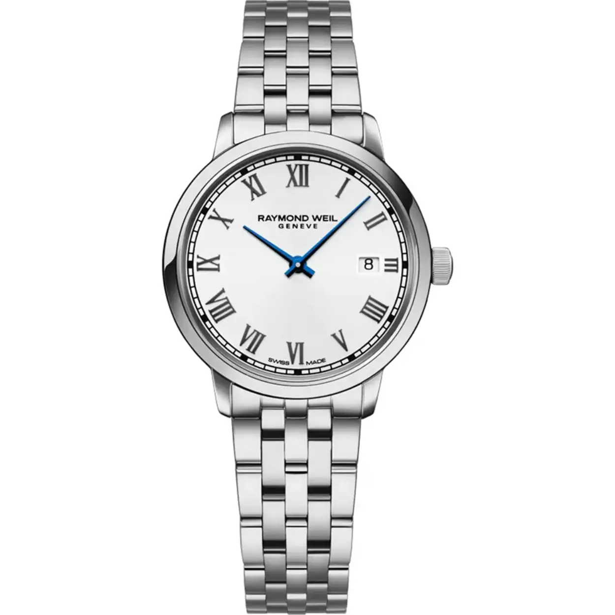 Dit is een horloge van het merk Raymond Weil gemaakt voor dames.
De specificaties zijn als volgt:
Kastmaat: 29.00
Waterdichtheid: 5 ATM / 50 Meter / 165 Feet
Dit horloge heeft de volgende functies/eigenschappen:
Datumaanduiding