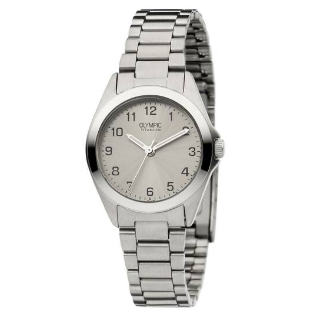 zoek naar een titanium horloge? Dit dameshorloge uit de Tucson serie van Olympic heeft een tijdloos design en is voorzien van een titanium horlogekast en -band. Huidvriendelijk, sterk en licht van gewicht! De stijlvolle grijze sunray wijzerplaat van de OL26DTT094 is duidelijk afleesbaar en beschikt over een Arabische index. Dit casual titanium horloge is gemakkelijk te combineren met iedere outfit.