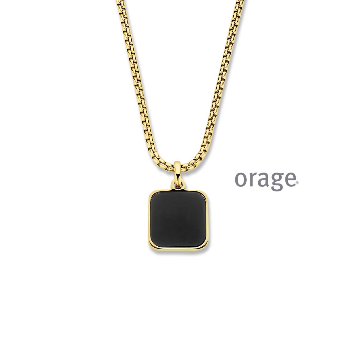 Orage ketting staal geel