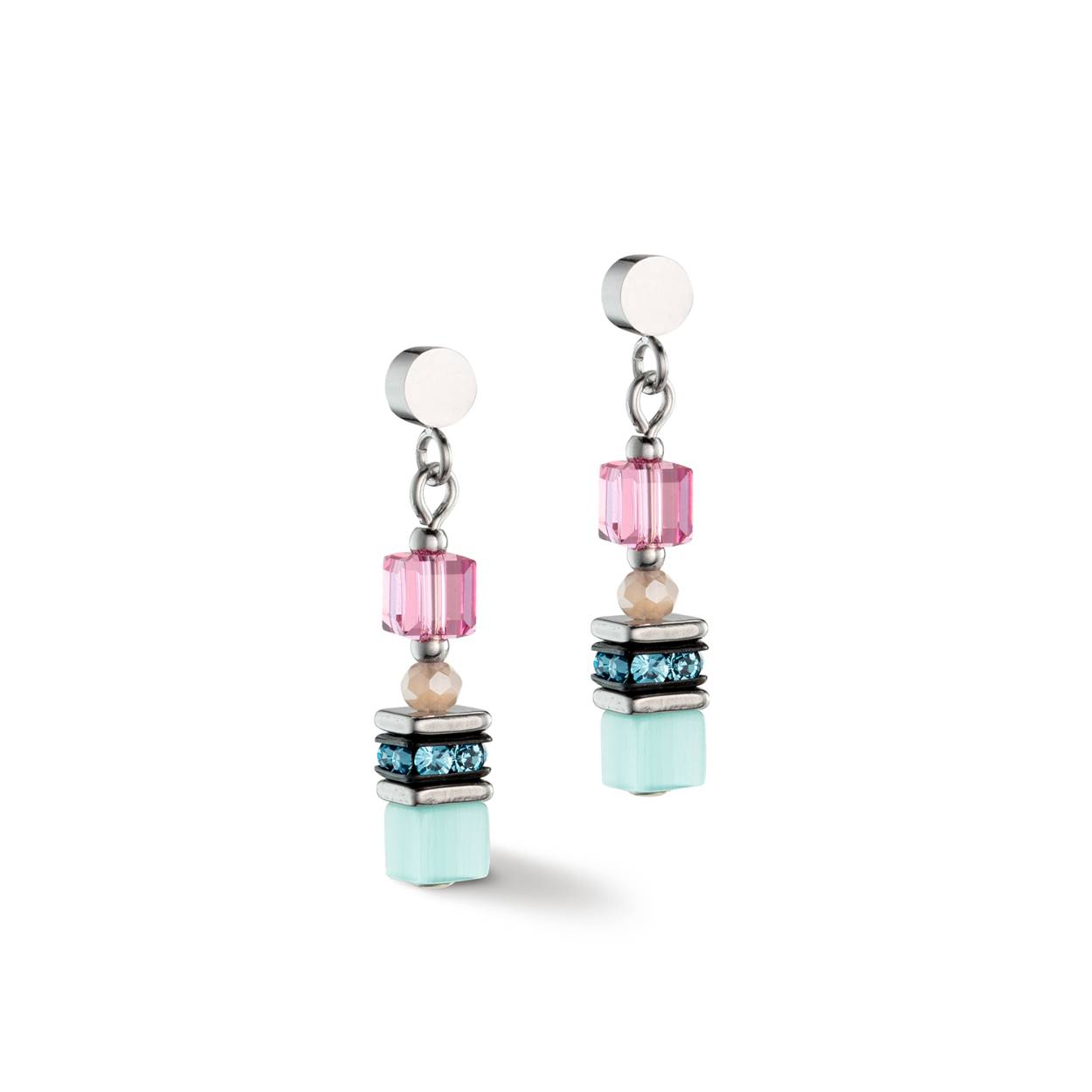 Coeur de Lion 4565/21-1522 Oorstekers Multicolour Pastel 1