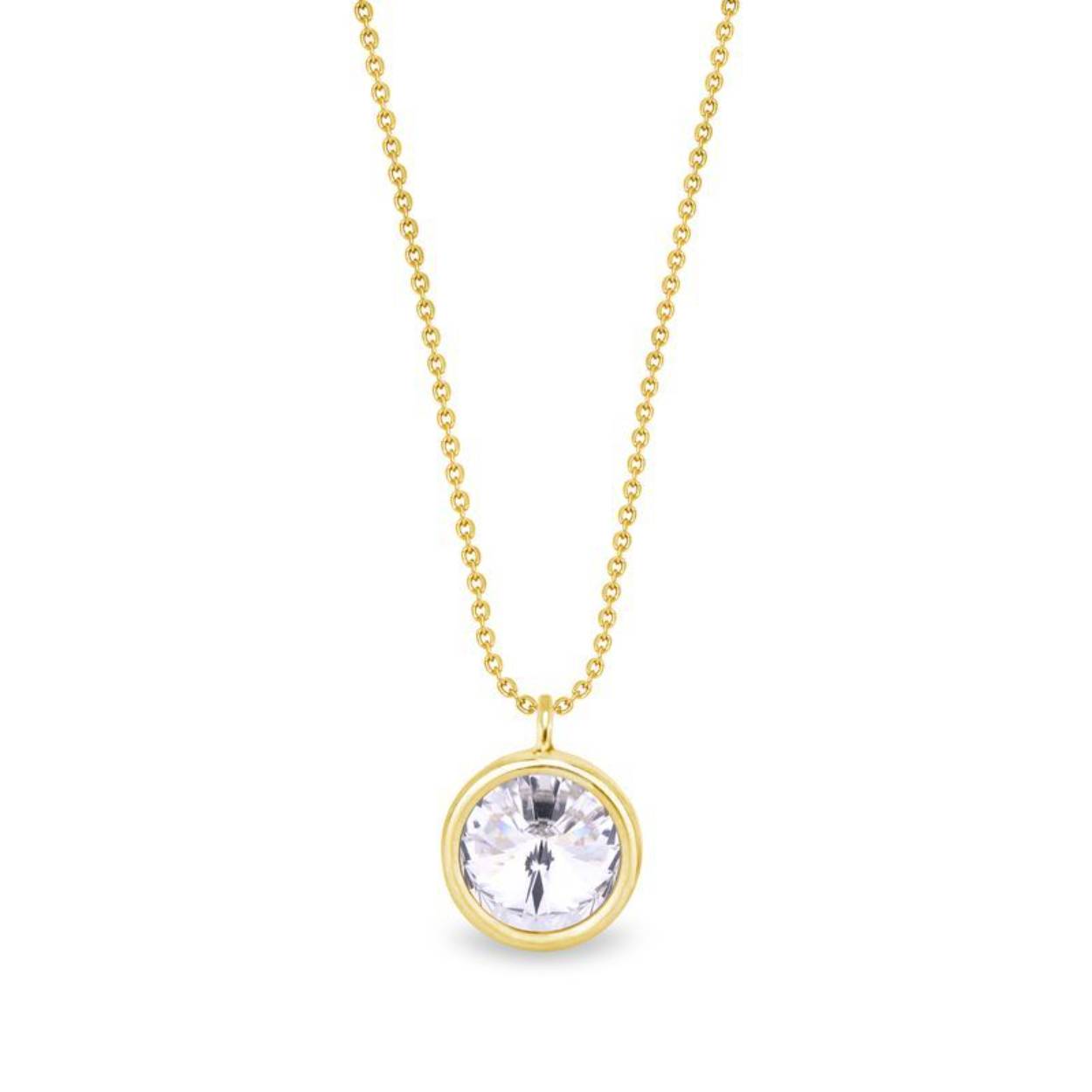 Dit collier is van het merk Spark Jewelry en is gemaakt van echt zilver met een gold coating.