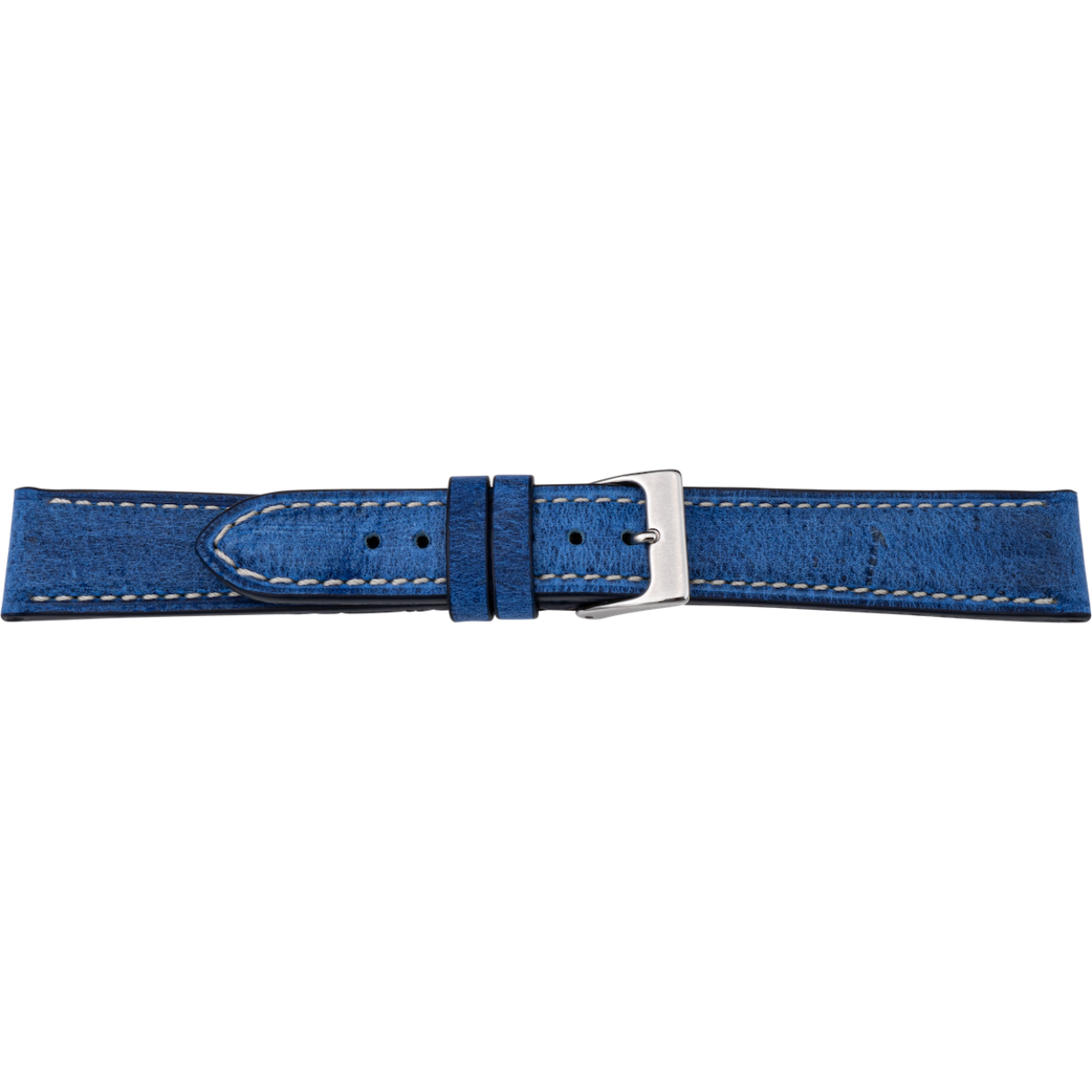 PREMIUM leren horlogeband antelope blauw