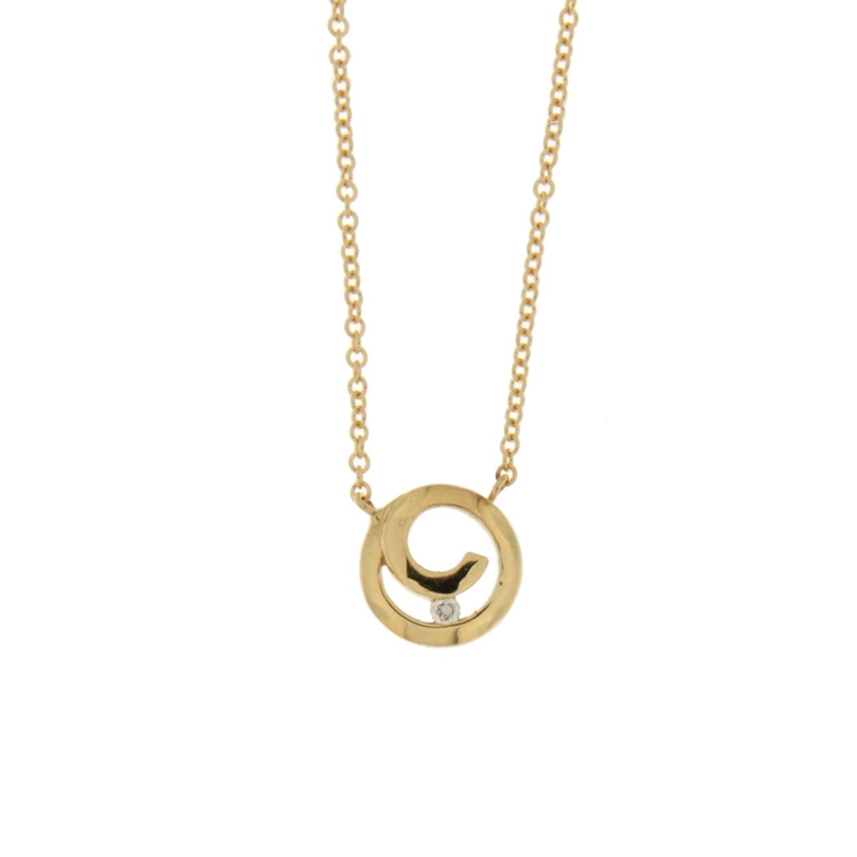 Naiomy Collier goud 18k briljant