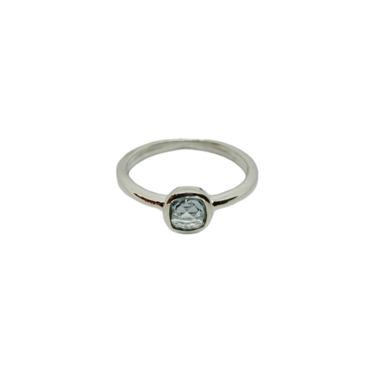 Zilver ring met Topaas