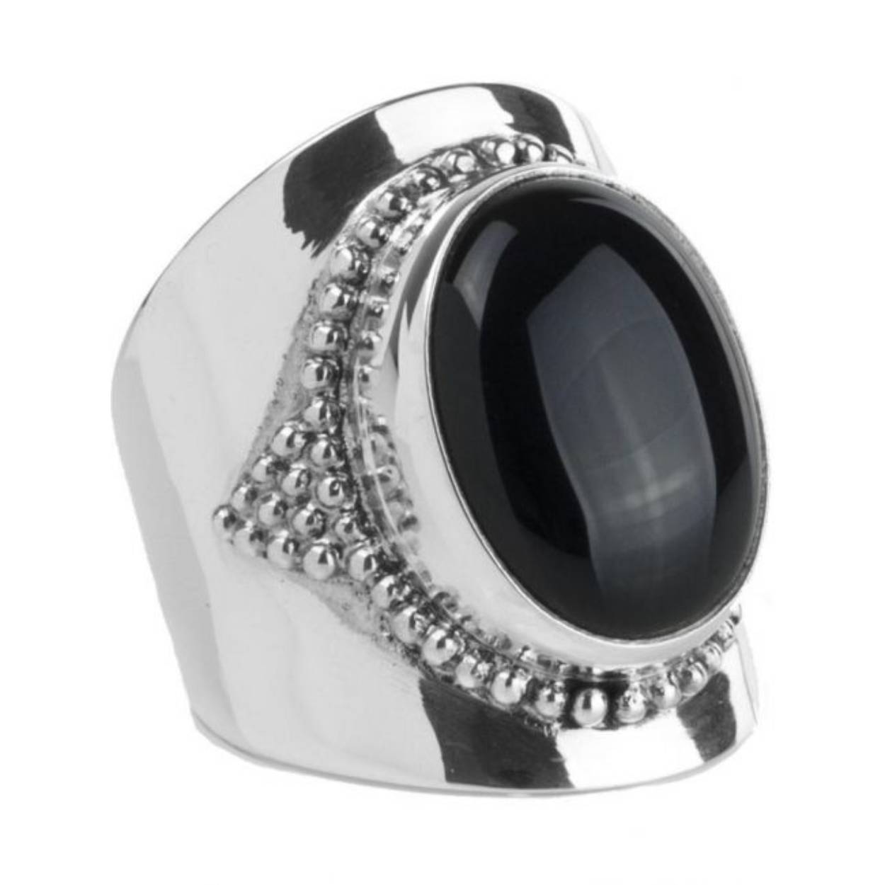 Ymale ring  Onix maat 58