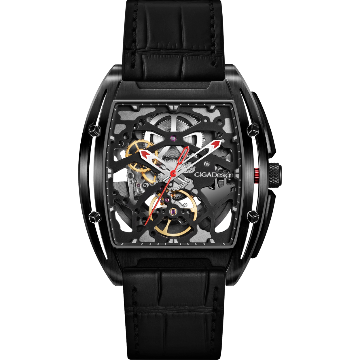 Z Series DLC Edge Black met lederen en rubberen band. 
Dit CIGA Design horloge heeft een kast gemaakt van Staal zilver met een diameter van 40.8 mm en is voorzien van een Rubber band. In de kast bevindt zich een Seagull kwaliteitsuurwerk en is afgewerkt met Saffierglas. Het horloge heeft een gangreserve van 40 uur.

Het horloge is 3ATM. Dit betekent dat het horloge spatwaterdicht is.. Verder wordt het horloge geleverd met 2 jaar garantie.
