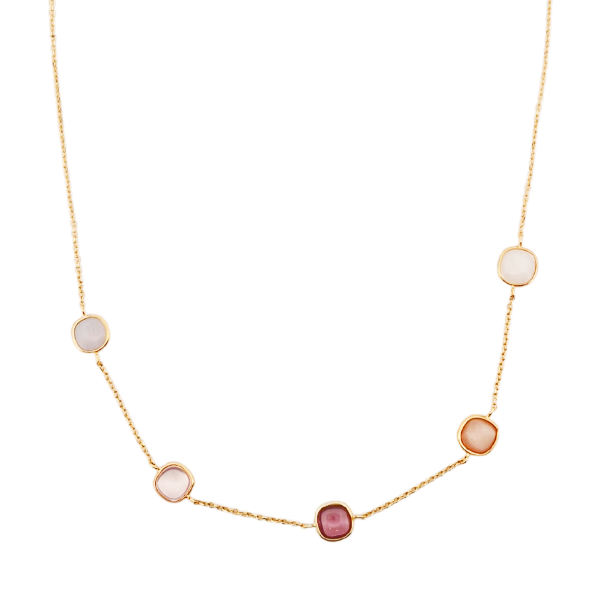 Leuke choker met diverse edelstenen