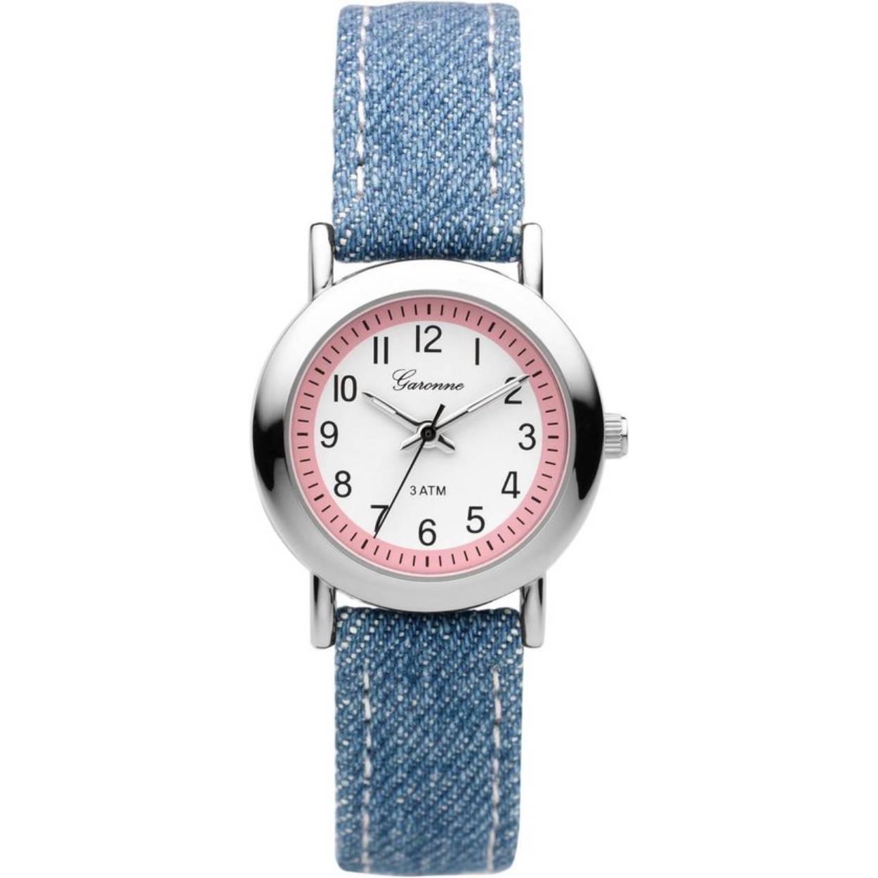 Dit is een horloge van het merk Garonne gemaakt voor meisjes.
De specificaties zijn als volgt:
Kastmaat: 27 mm
Kastdikte: 7,4 mm
Bandlengte: 180
Bandbreedte: 14
Waterdichtheid: 3 ATM / 30 Meter / 100 Feet