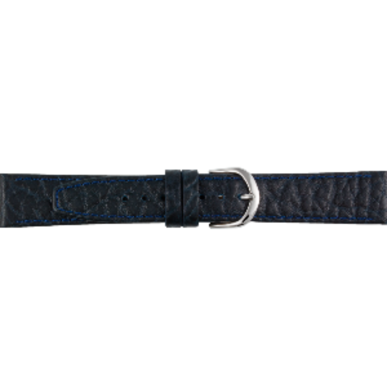 leren horlogeband donkerblauw 10mm