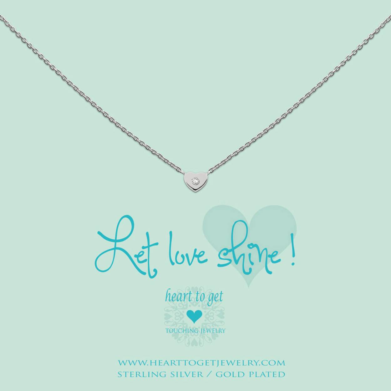 COL.SILV.HEART/ZIRK LET LOVE SHINE