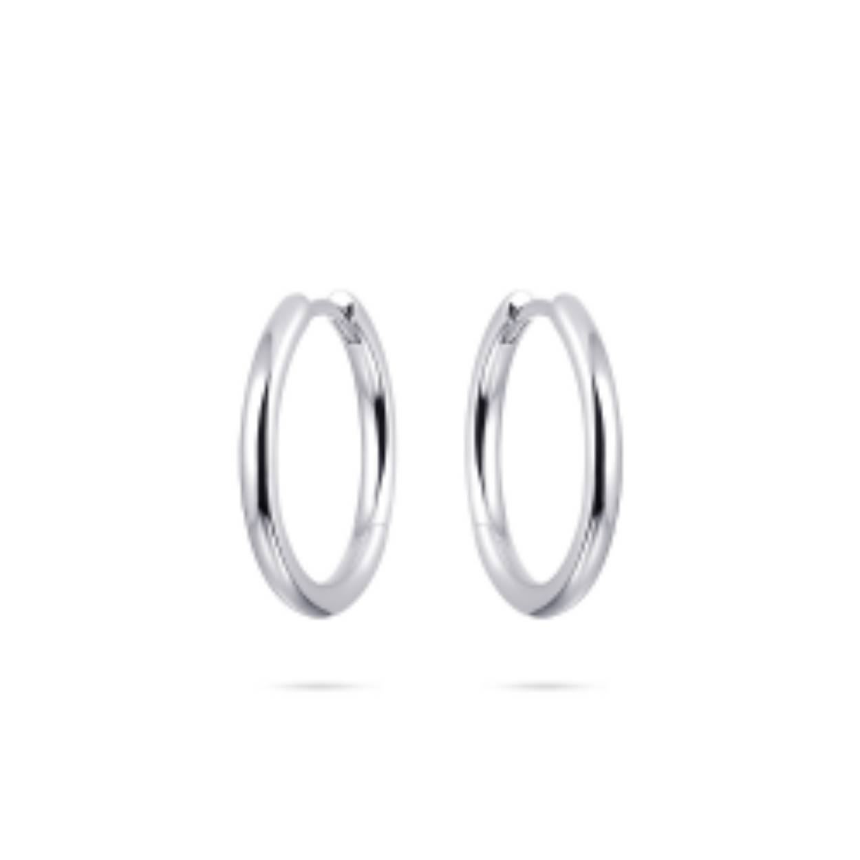 zilveren oorring 20mm