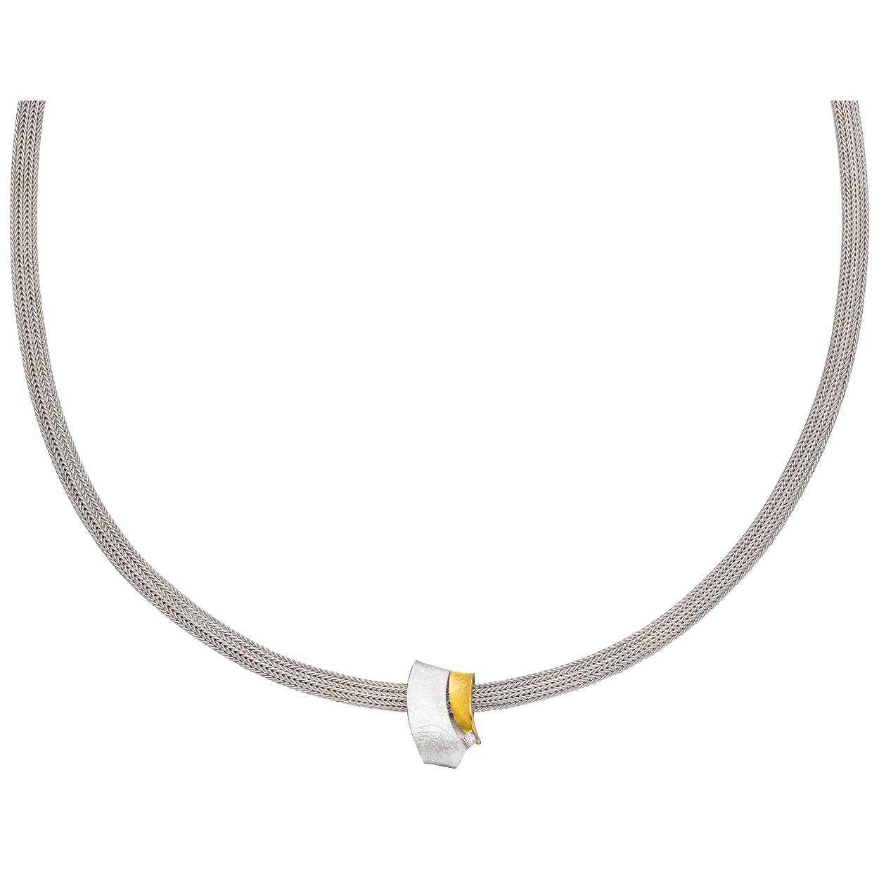 Manu Schmuck collier diamant 0.05 karaat