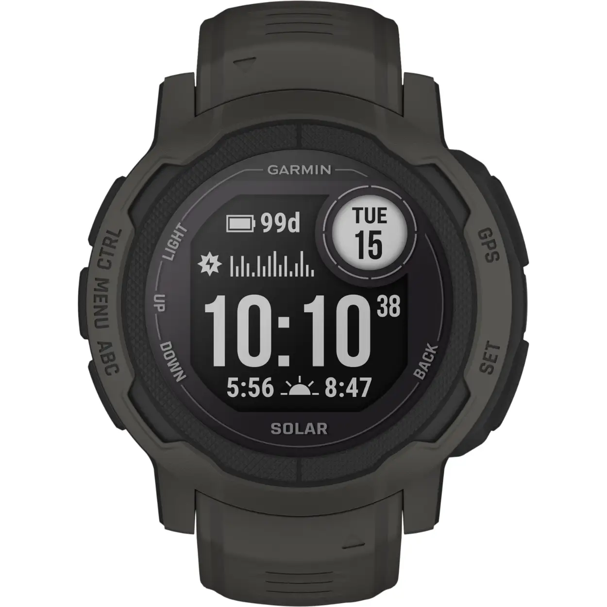 Garmin Smartwatch, Instinct 2 Solar Graphite