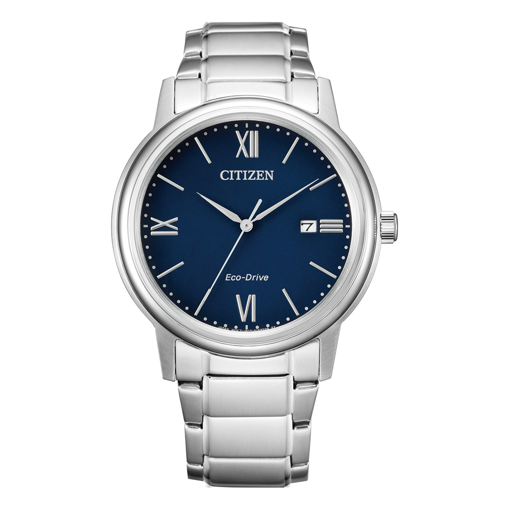Citizen horloge solar powered met blauwe wijzerplaat