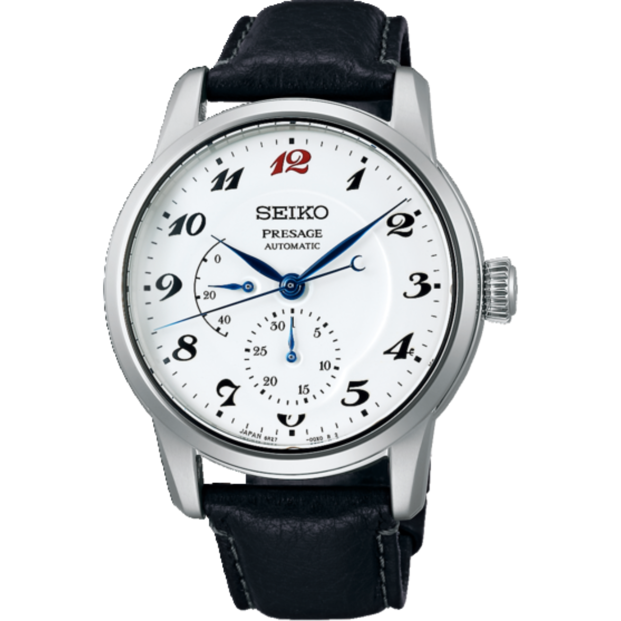 Het 6R27 Seiko kaliber met energiereserve indicator is een mechanisch kaliber. Het horloge laadt zich tijdens het dragen automatisch op door het omzetten van de arm- en polsbewegingen van de drager in energie. Beweging van het horloge zorgt ervoor dat de hoofdveer van het horloge wordt opgewonden. Deze veer is de energiebron. Handopwinding is ook mogelijk. Wanneer het horloge volledig is opgeladen heeft het een energiereserve van ca. 45 uur. De energiereserve indicator geeft op de wijzerplaat aan hoeveel energie het horloge nog heeft. Het tikgetal van deze automaat is 28.800 per uur en het horloge heeft 29 jewels. Het 6R27 kaliber is voorzien van 5 wijzers: tijdsweergave (uur-, minuten- en secondewijzer), datumweergave en energiereserve indicator.