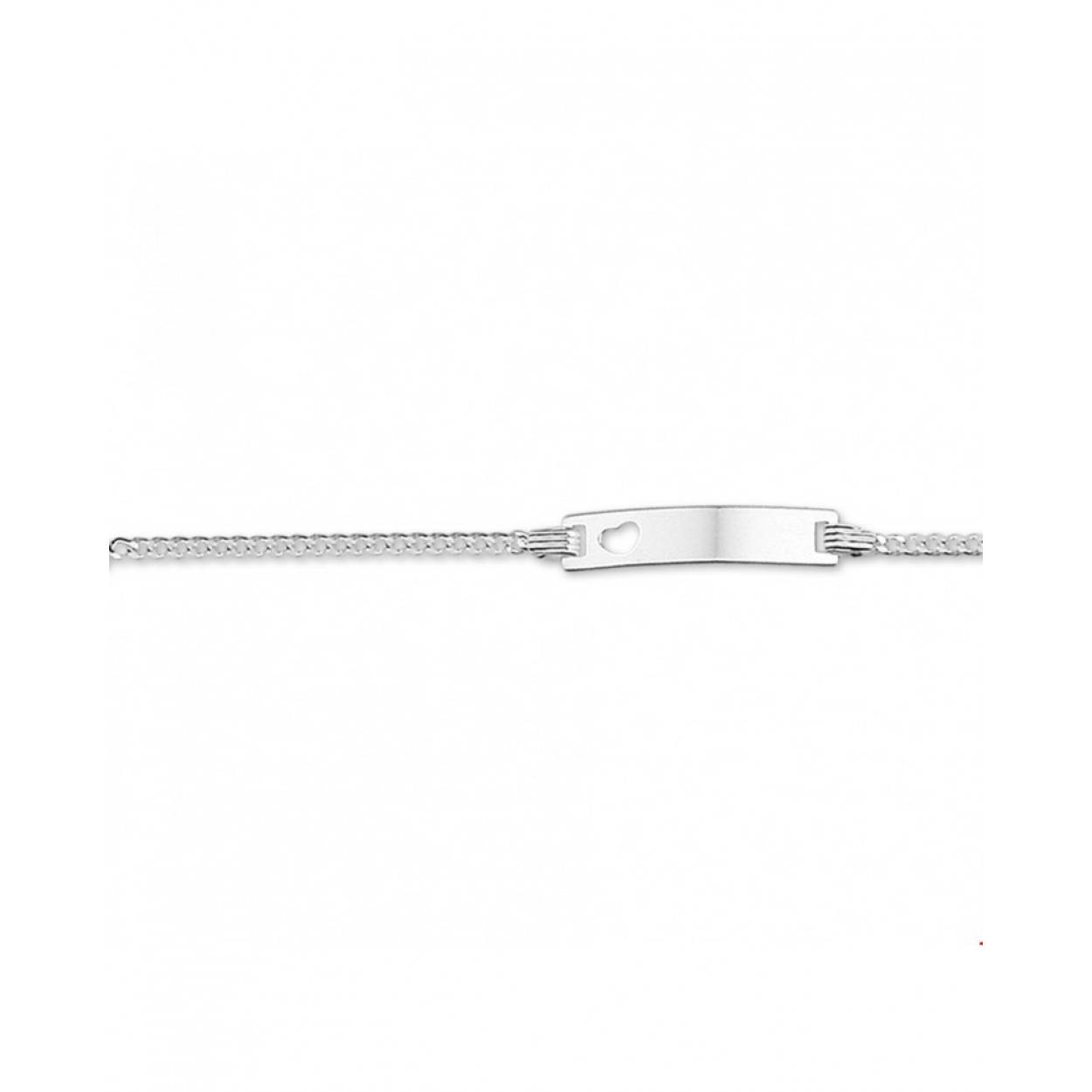 Beschrijving: Zilveren graveerarmband met een gestanst hartje. De lengte bedraagt 9cm met 2cm extensie. De breedte van de graveerplaat bedraagt 4.2mm.
Uniekenummer serie: 27635
Doelgroep: kinderen
Breedte: 4.2 mm
Kortste lengte: 9 cm
Langste lengte: 11 cm