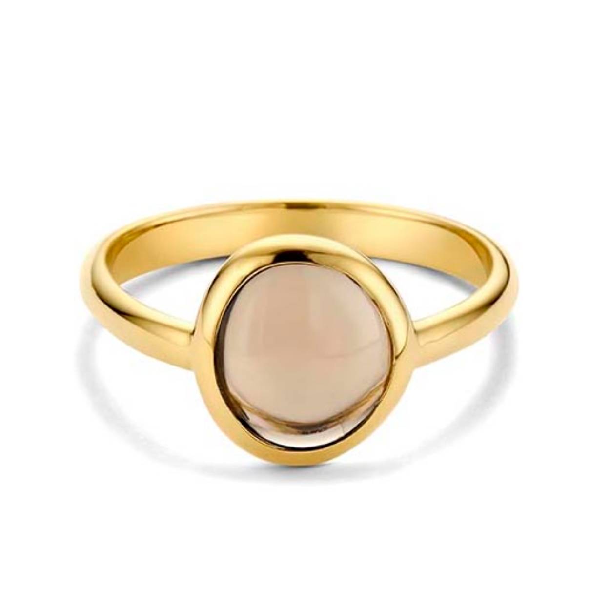 Dit is een ring van het merk Italo Bottene.

In de ring zit een perzik-kleurige maansteen verwerkt.

