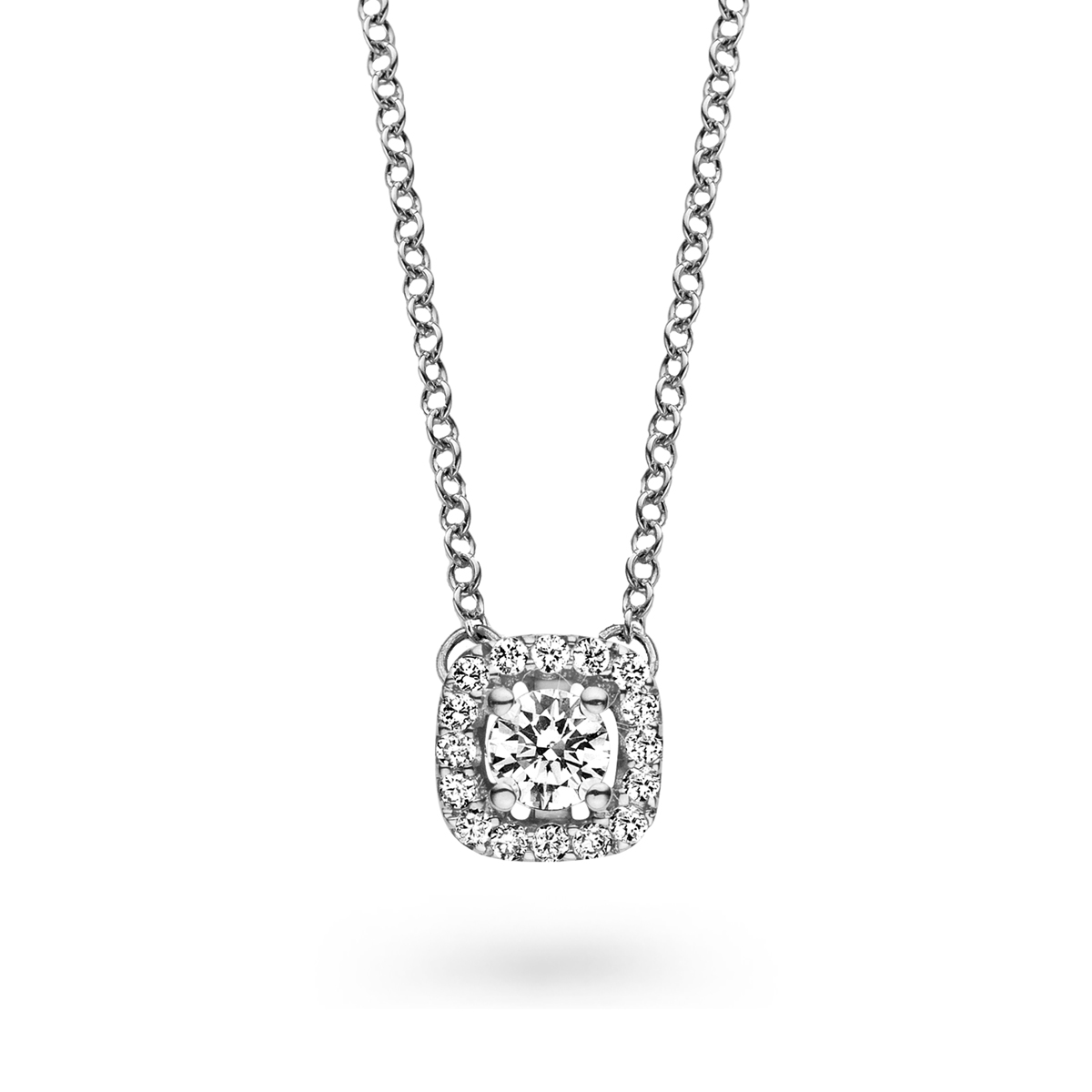 Witgouden ketting 18KT.