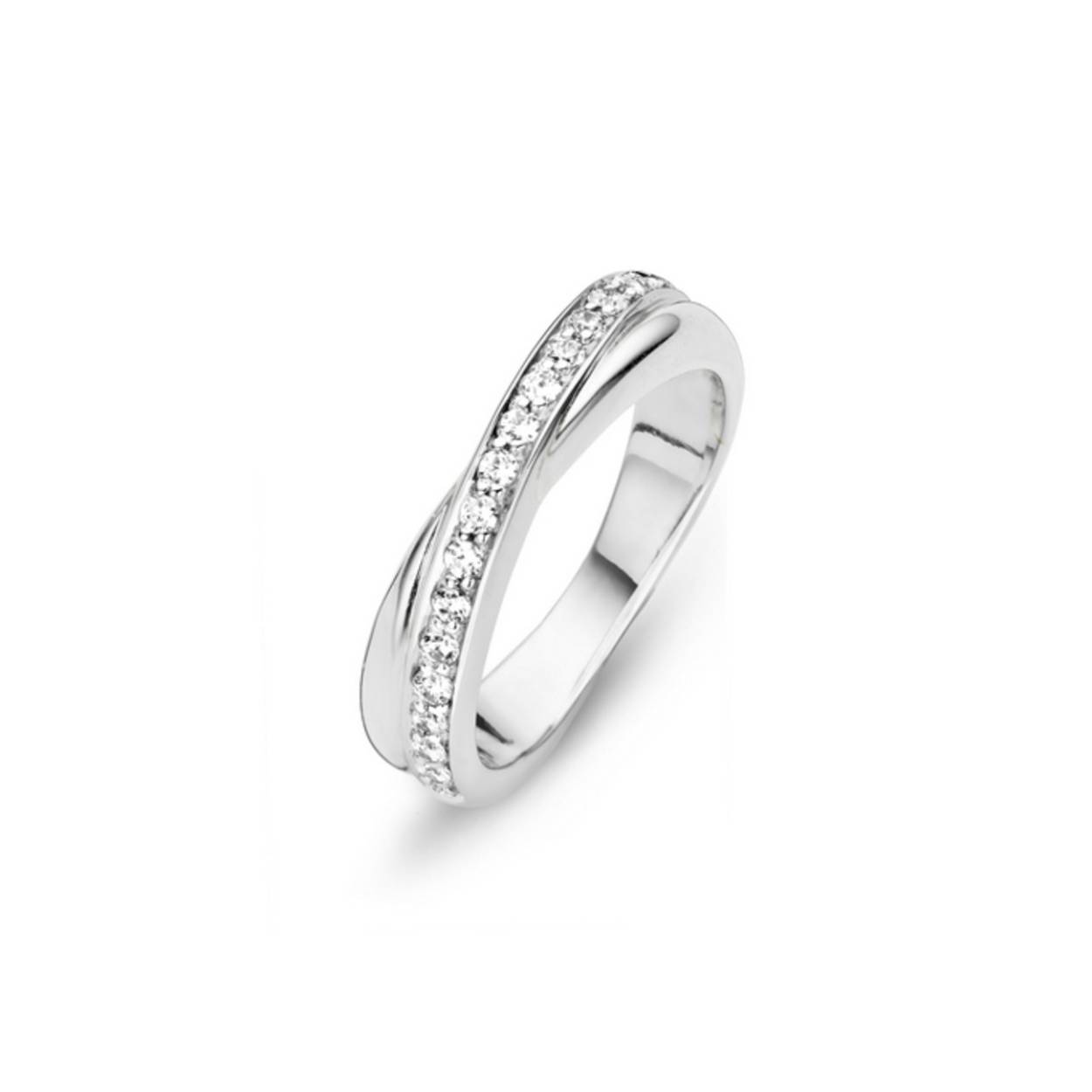 925 zilveren dames ring gezet met zikonia's.