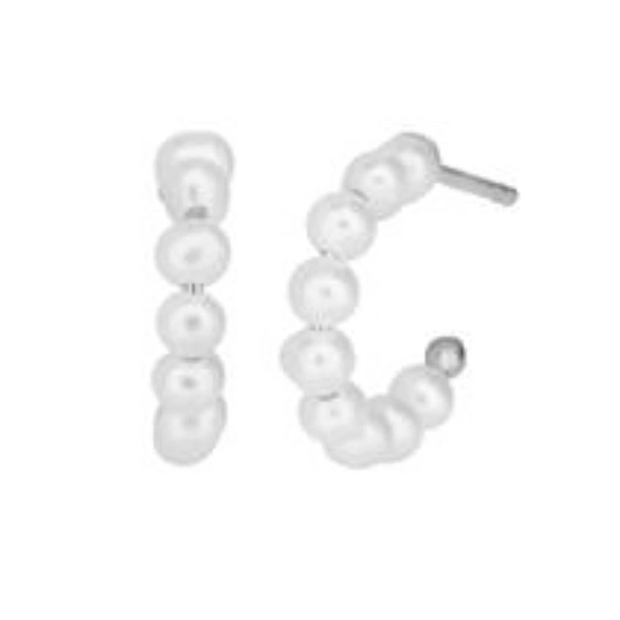 Mini Pearl hoop - 14 mm - silver
4-031wp-R - Sterling zilver