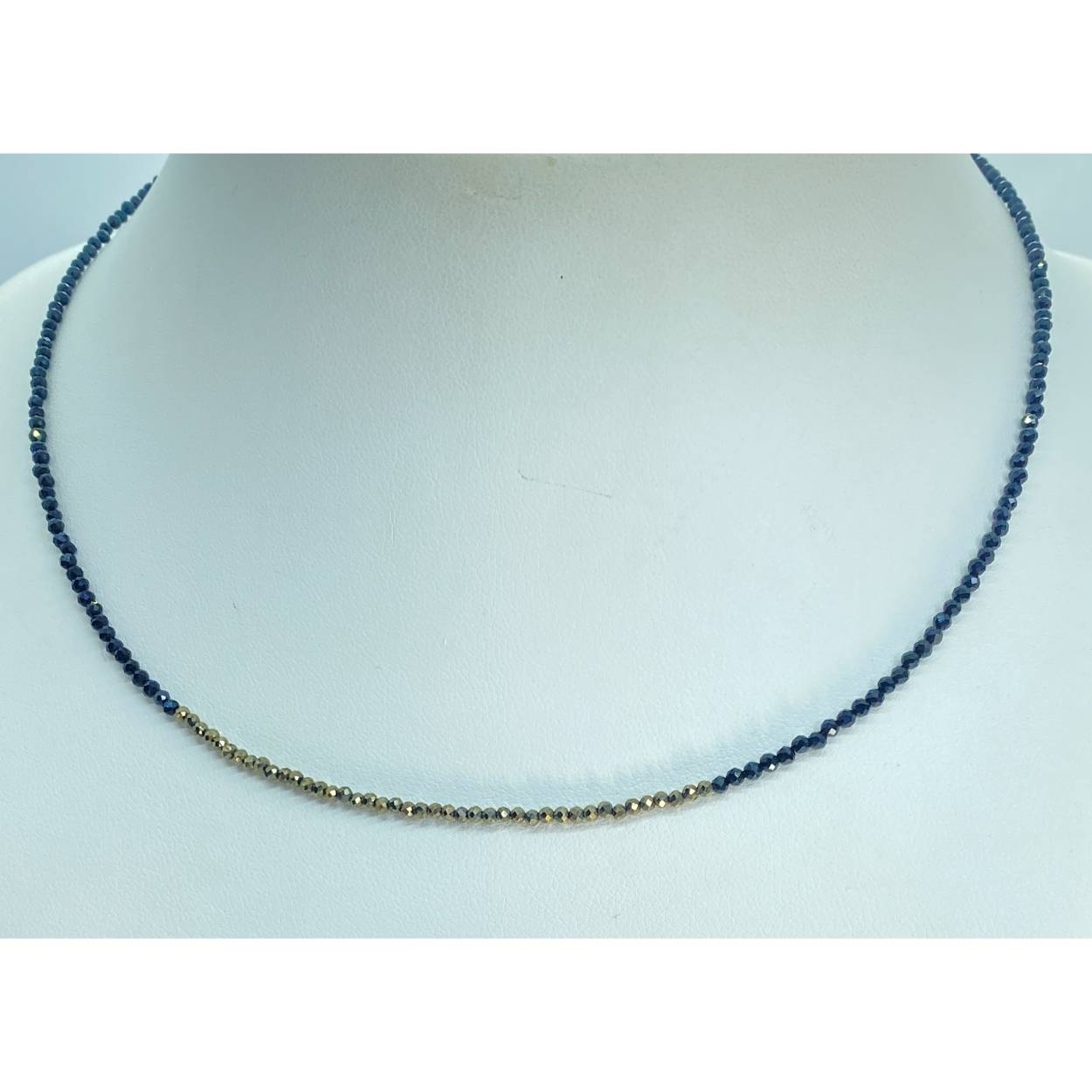 Collier clip spinell en pyriet