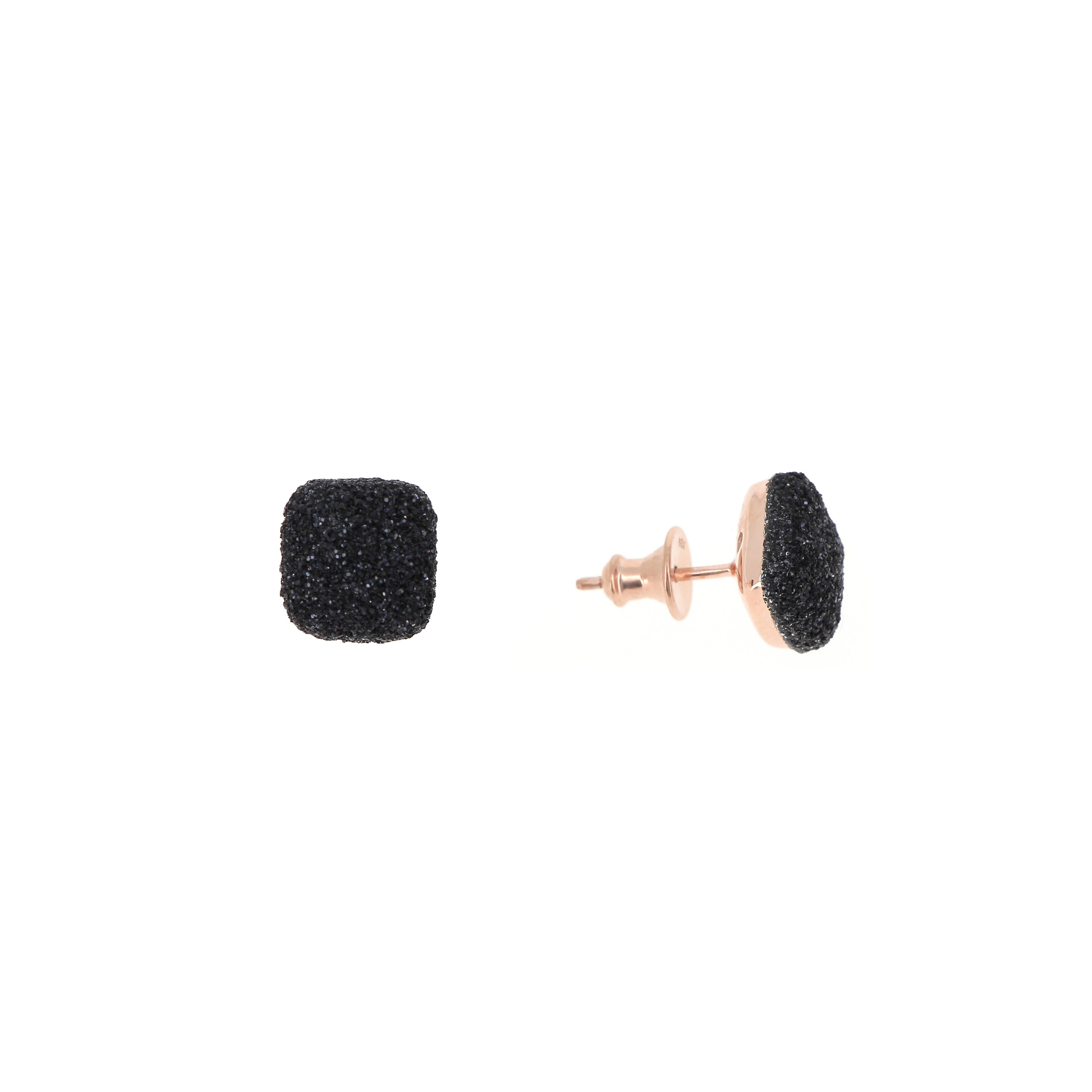 Black dust earrings.