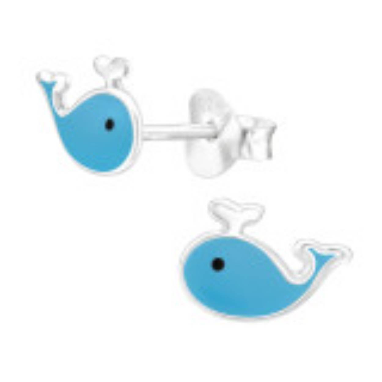 Zilveren  oorstekers Walvis