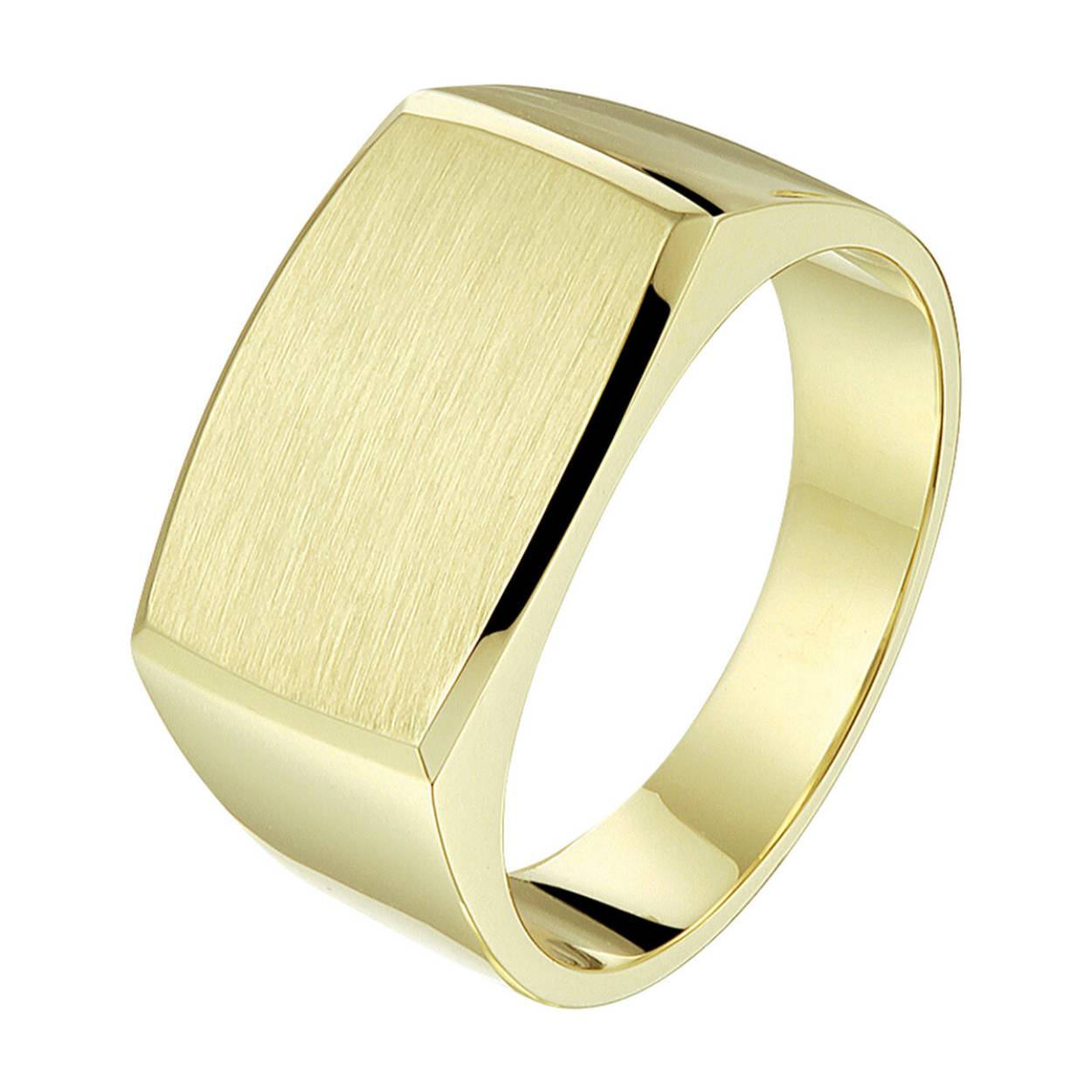 14K GEELGOUDEN HEREN RING 