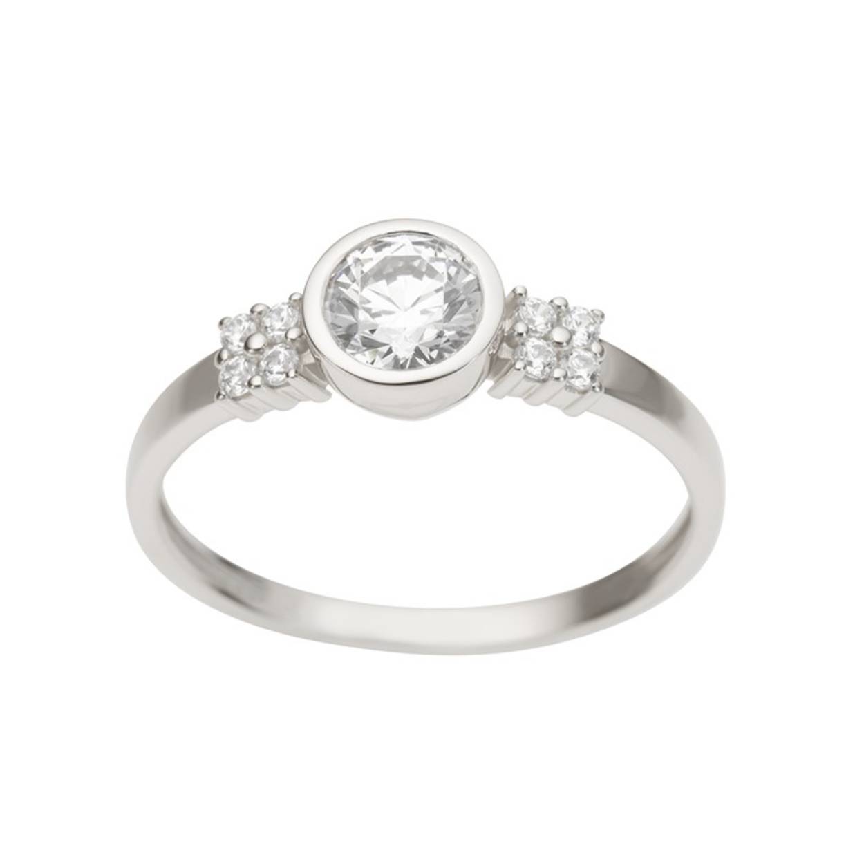 Ring  wit goud 18kt