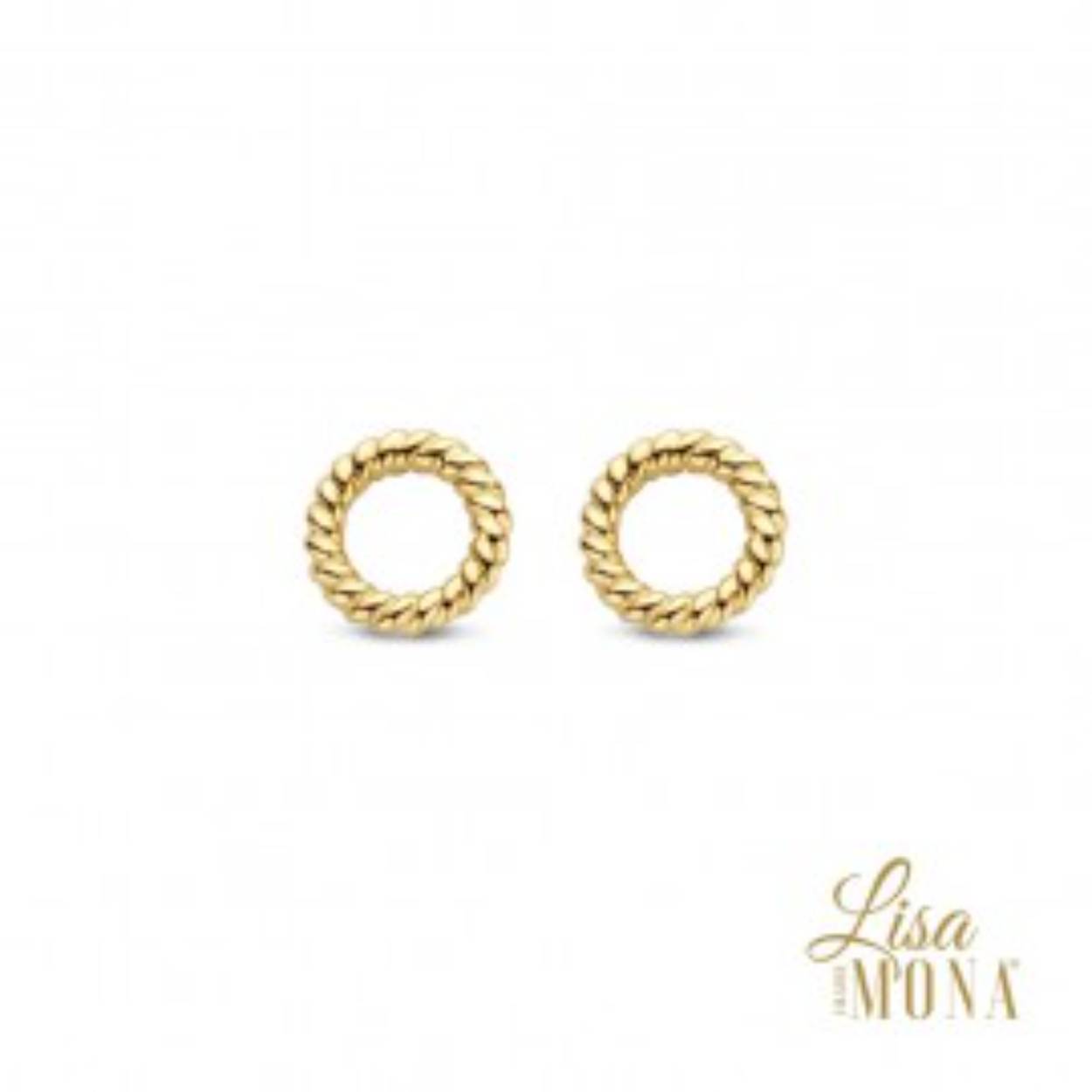 Lisa Mona oorstekers 14k rondje 